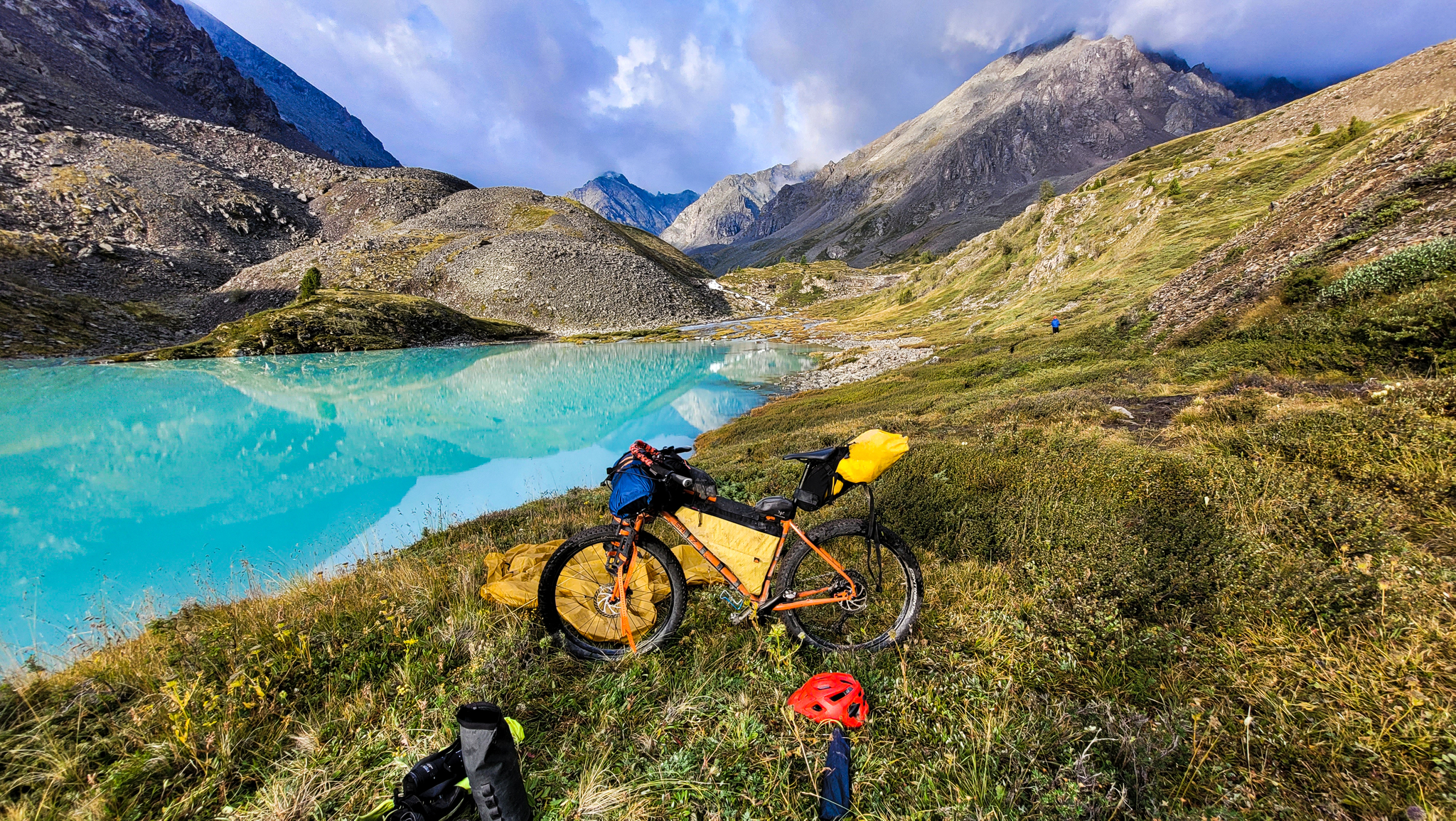 Cycling tour of the Sakhalin people in the Altai Mountains. Part 6 - My, Altai Republic, Bikepacking, Camping, Tent, Travel across Russia, Longpost