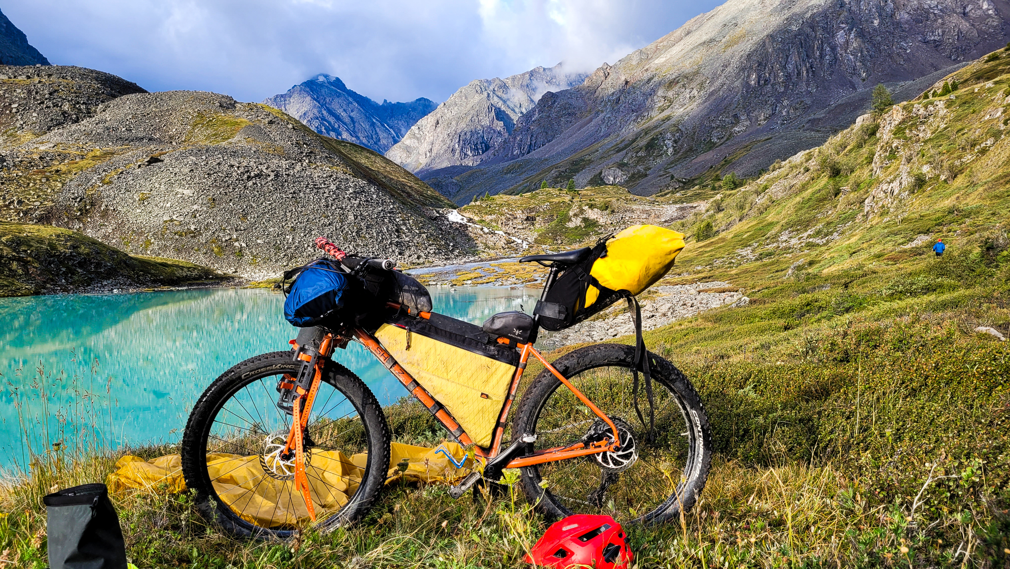 Cycling tour of the Sakhalin people in the Altai Mountains. Part 6 - My, Altai Republic, Bikepacking, Camping, Tent, Travel across Russia, Longpost