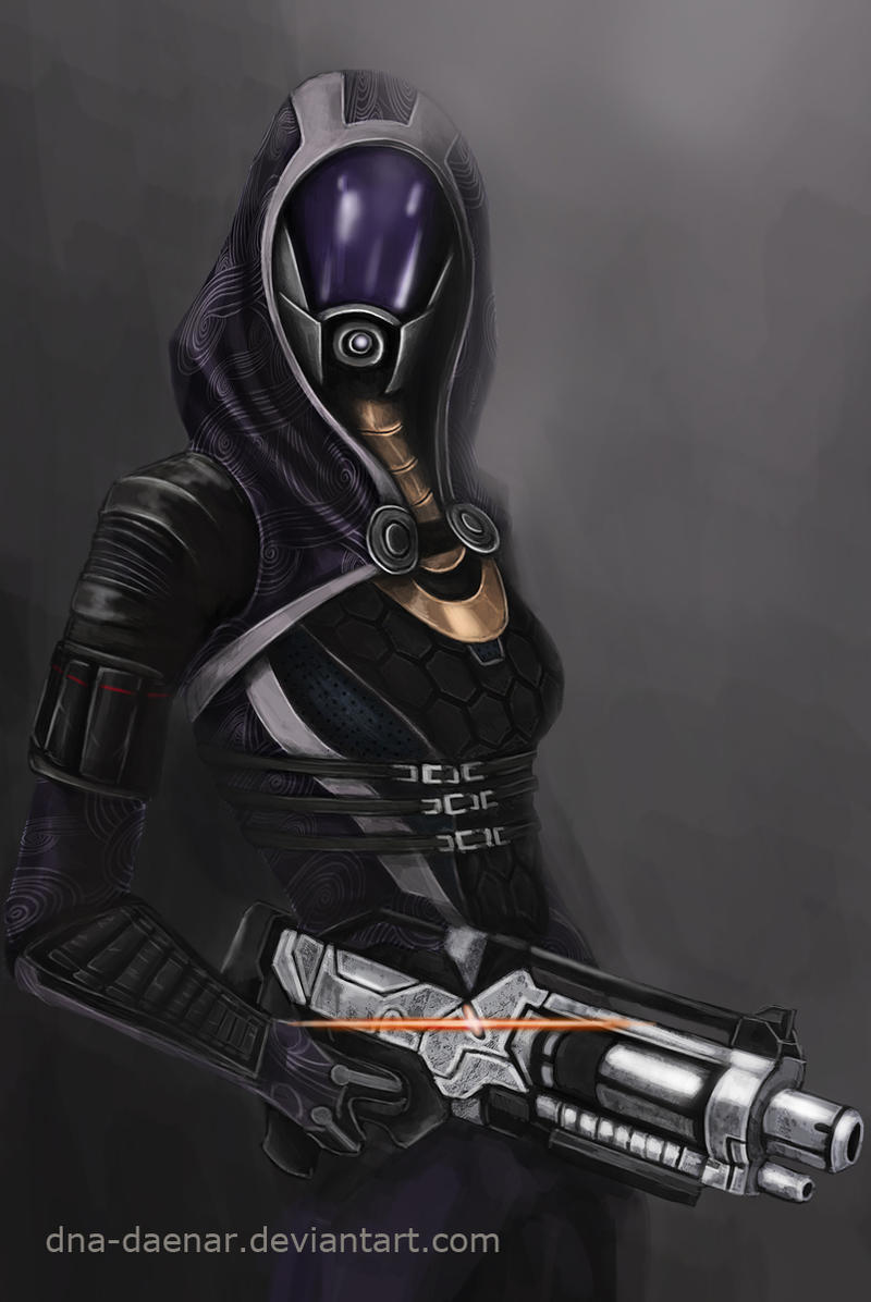 She has a shotgun - Mass Effect, Tali Zorah