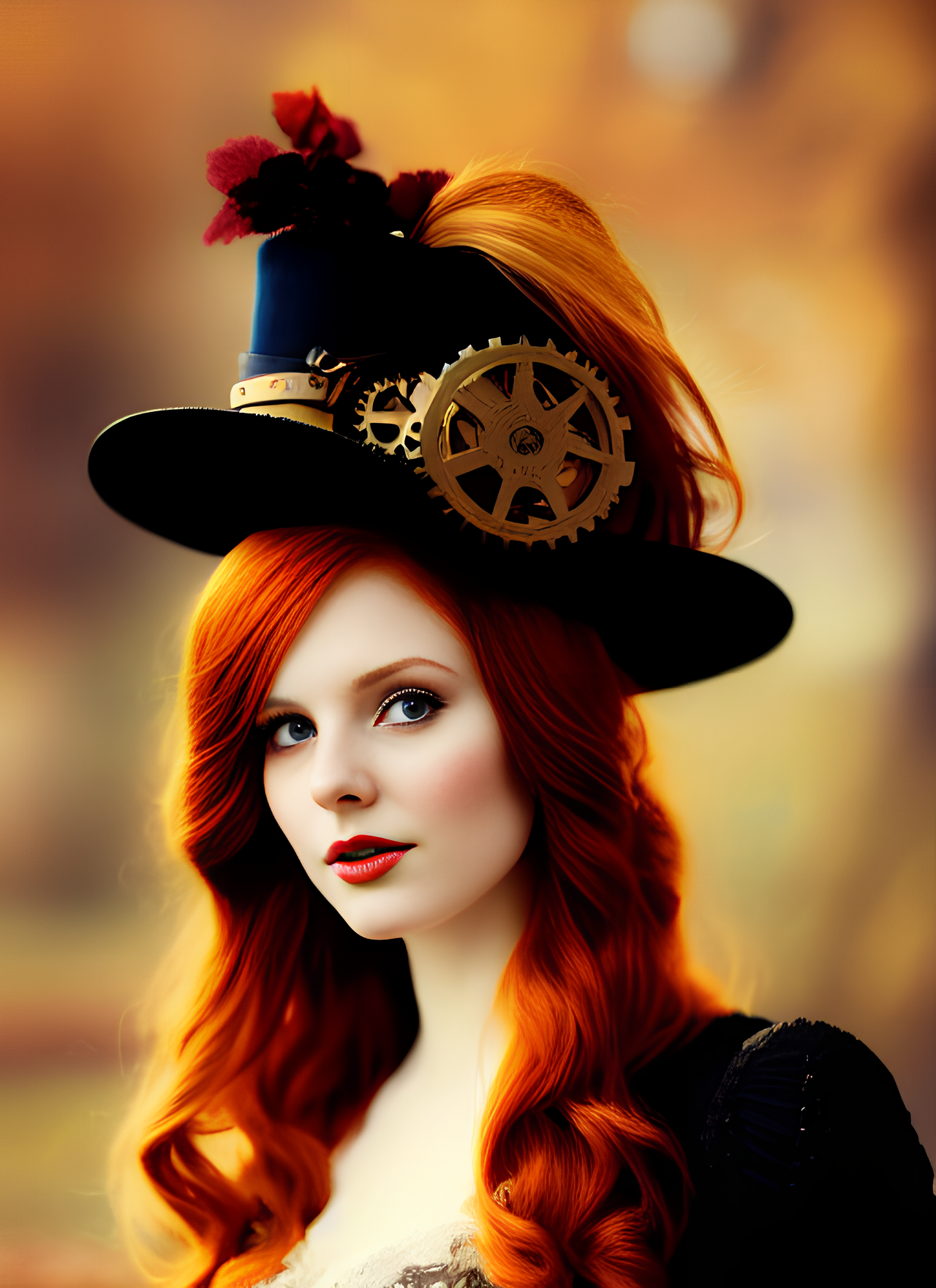 [Red Friday] Friday Victorian Babes - My, Stable diffusion, Нейронные сети, Art, Creation, Digital, Steampunk, Victorian era, Redheads, Girls, Digital drawing, Longpost