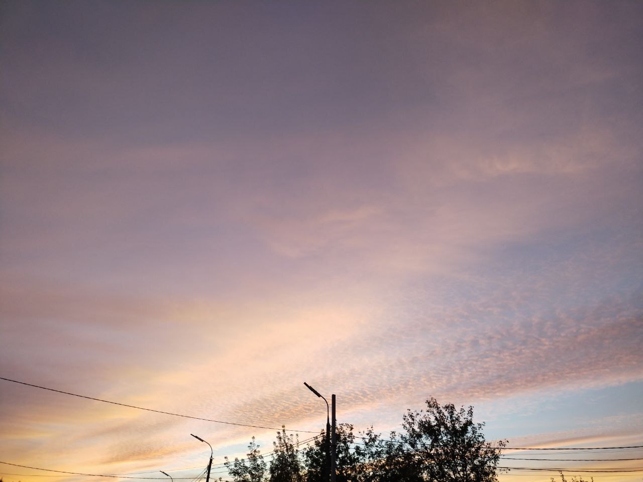 Corrugated clouds - My, Vivo, Mobile photography, The photo, Sky, Longpost