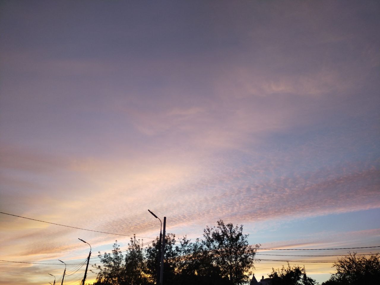 Corrugated clouds - My, Vivo, Mobile photography, The photo, Sky, Longpost