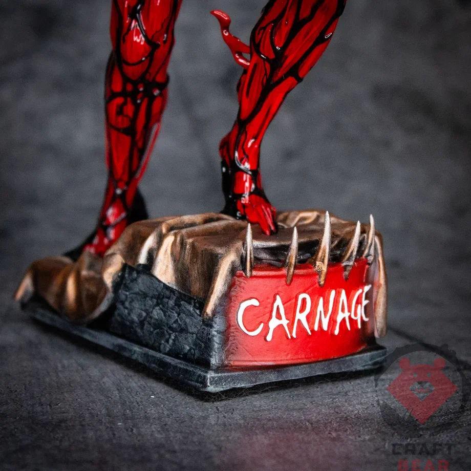 Carnage - My, Miniature, Figurines, Painting miniatures, 3D печать, Cinematic universe, Comics, Carnage, 3D printer, Craft, Collection, Movies, Longpost