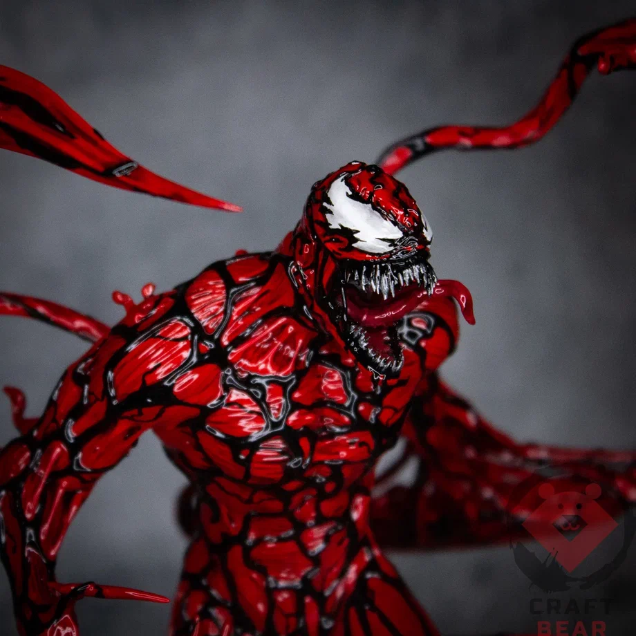 Carnage - My, Miniature, Figurines, Painting miniatures, 3D печать, Cinematic universe, Comics, Carnage, 3D printer, Craft, Collection, Movies, Longpost