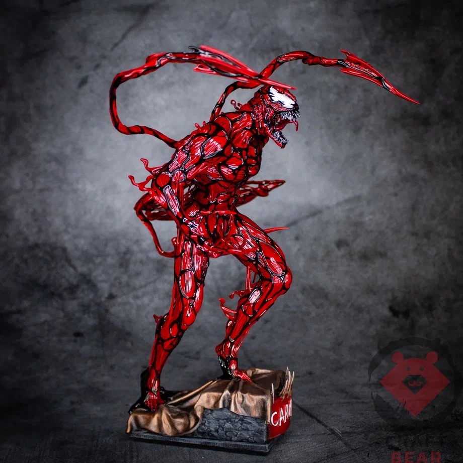 Carnage - My, Miniature, Figurines, Painting miniatures, 3D печать, Cinematic universe, Comics, Carnage, 3D printer, Craft, Collection, Movies, Longpost