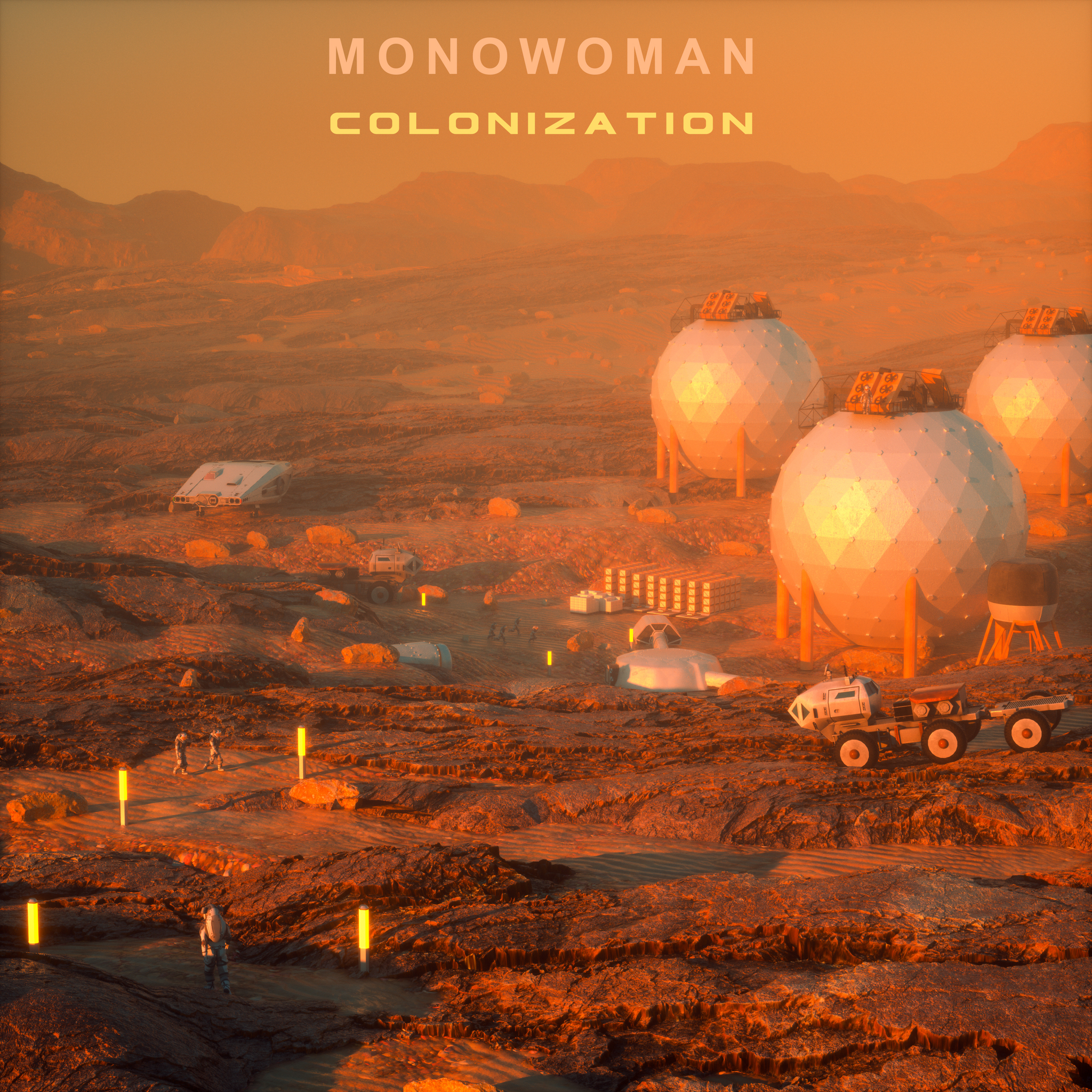 New album Monowoman - Colonization - My, Synthwave, Retrowave, 80-е, Cyberpunk, Darksynth, Video, Youtube