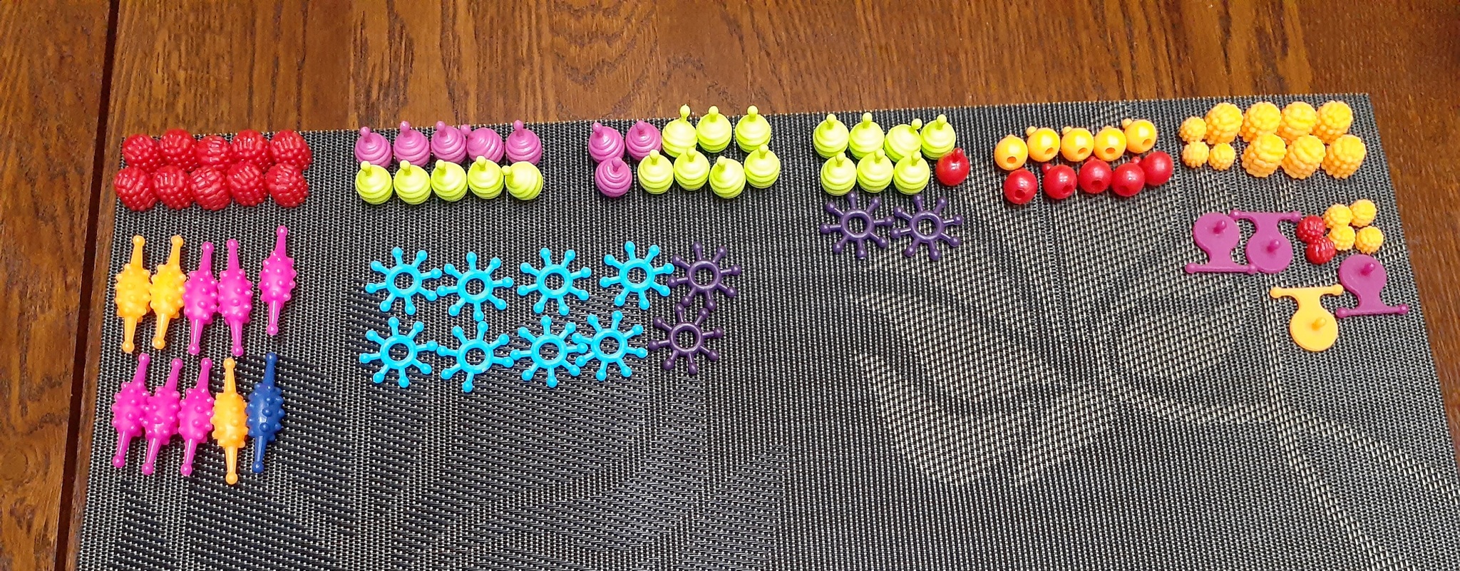 A set of beads for little fashionistas, stoned calculations - My, Beads, Persistent calculations, Needlework, Child development