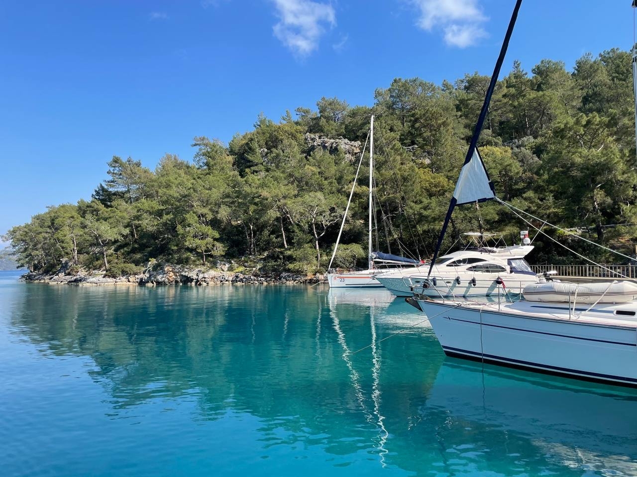 Gocek, Turkey - Travels, The photo, Turkey, Sea, Yacht, Flowers, Longpost