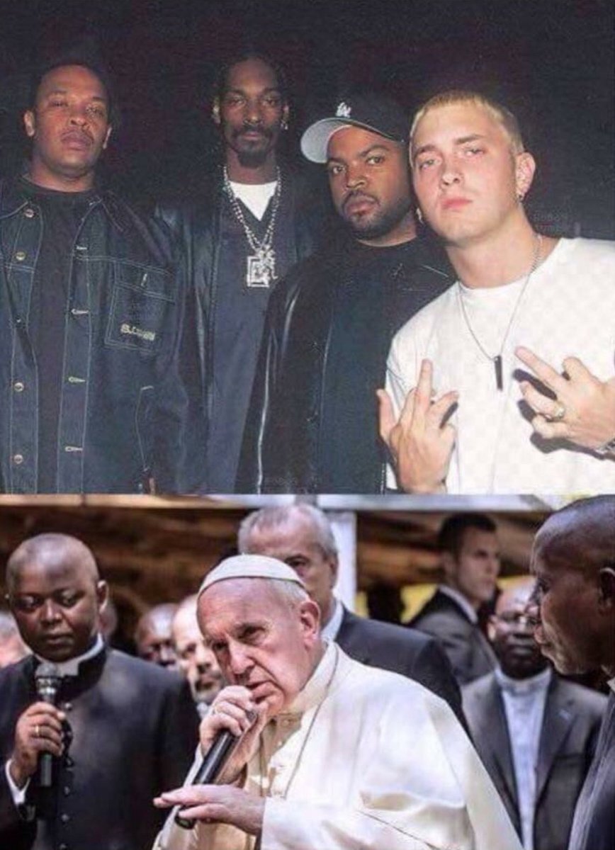 Time flies - Eminem, Pope, Time flies, Humor, Repeat, Ice Cube, Drdre, It Was-It Was