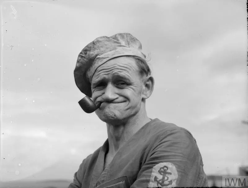 Is it true that the photo shows a real prototype of the sailor Popeye? - My, Movies, Comics, Cartoons, Lie, USA, Fleet, The photo, Facts, Проверка, Informative, Interesting, Research, Video, Youtube, Internet, Longpost, Popeye the sailor, Animated series
