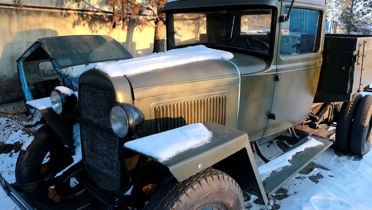 You can consider our car a Studebaker: the end of a walk among WWII equipment - a “Restyled” lorry” and “Katyusha” - My, Studebaker, Retro car, Gaz-Aa, Katyusha, The Great Patriotic War, Longpost, Military equipment