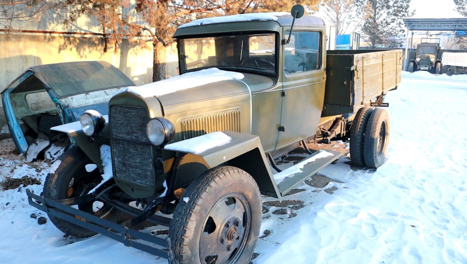 You can consider our car a Studebaker: the end of a walk among WWII equipment - a “Restyled” lorry” and “Katyusha” - My, Studebaker, Retro car, Gaz-Aa, Katyusha, The Great Patriotic War, Longpost, Military equipment