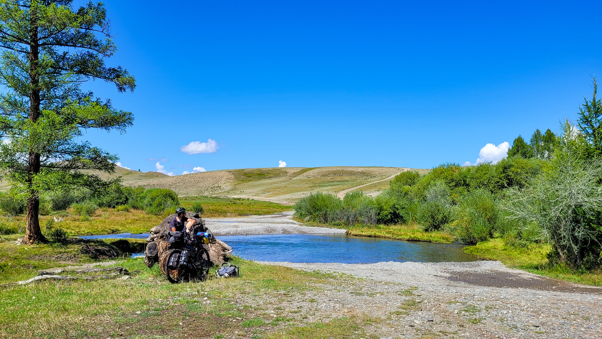 Cycling tour of the Sakhalin people in the Altai Mountains. Part 8 - My, Hike, Mountain tourism, Camping, Travel across Russia, Tent, Туристы, Bikepacking, Bike ride, Kuray, Kurai steppe, Longpost, Altai Republic