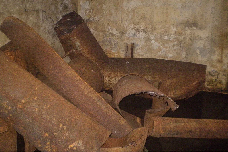 A large abandoned shelter rotted under a residential high-rise building. Photos from the past - civil defense, Asylum, the USSR, Abandoned, Yandex Zen, Longpost