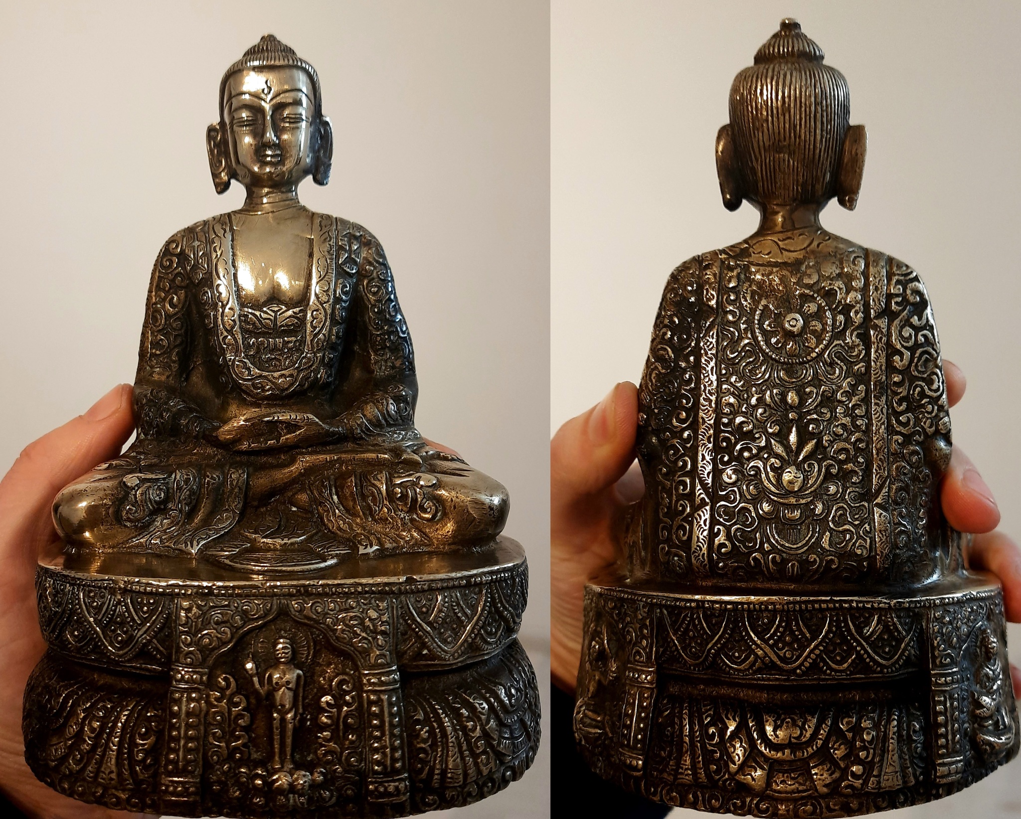 Two new Buddhas - Amitabha - My, Sculpture, Buddhism, The culture, Casting, Bronze, Polishing, Longpost