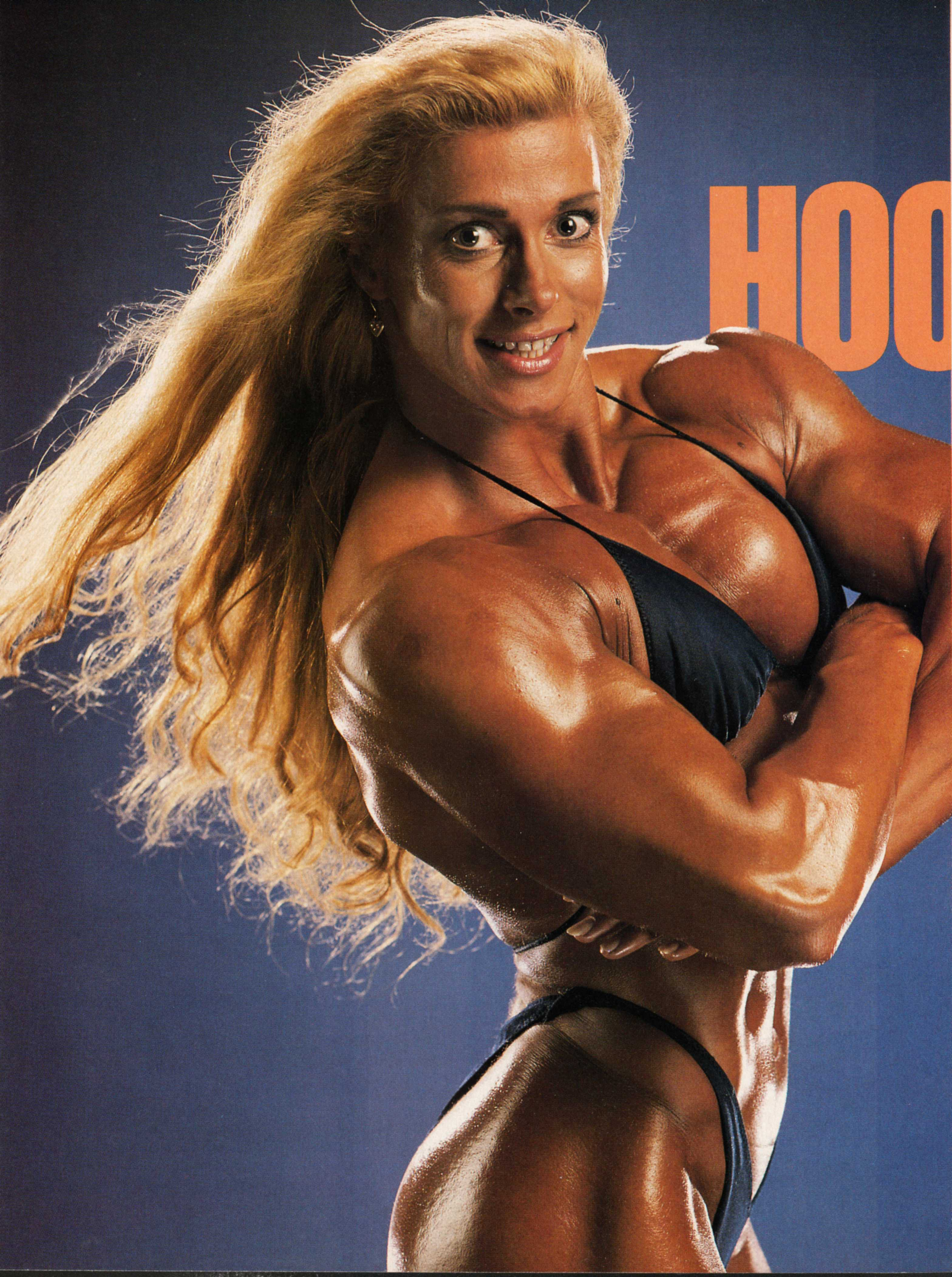 Hanni Van Aken - Bodybuilders, Strong girl, Body-building, The photo, Retro, Girls, 80-е, Swimsuit, Longpost, Hannie Van Aken, 90th