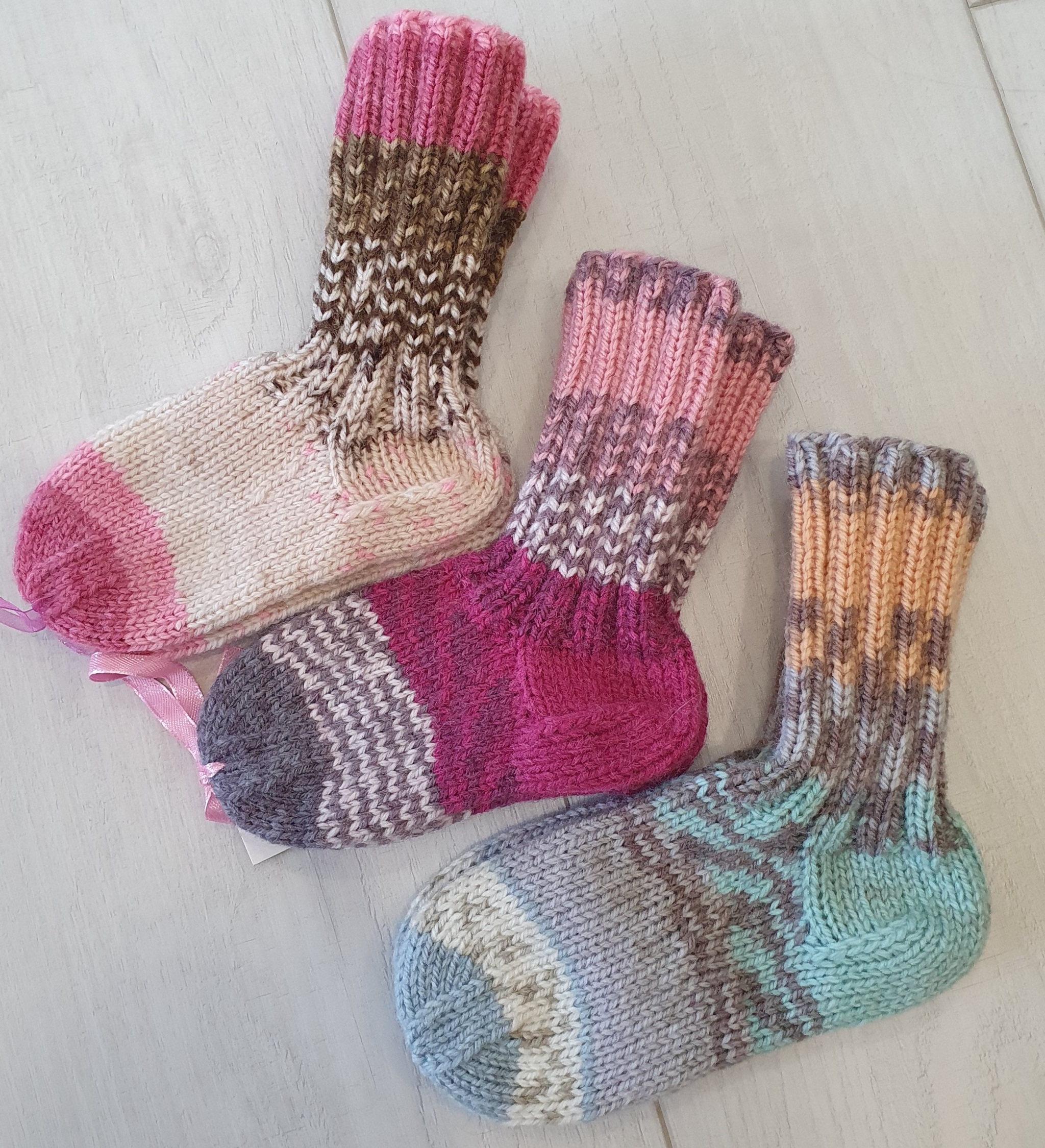 Sock, mine) - My, Handmade, Knitting, Socks, Plaid, Longpost