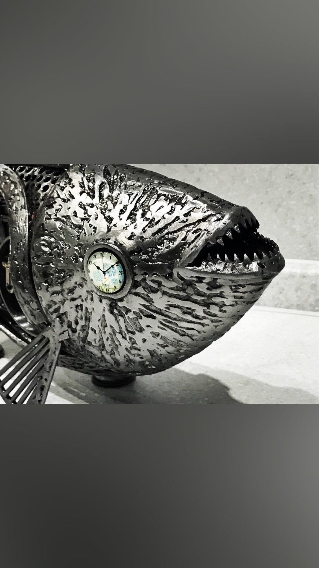 another fish - My, A fish, Welding, Clock, Art welding, Longpost, Needlework with process