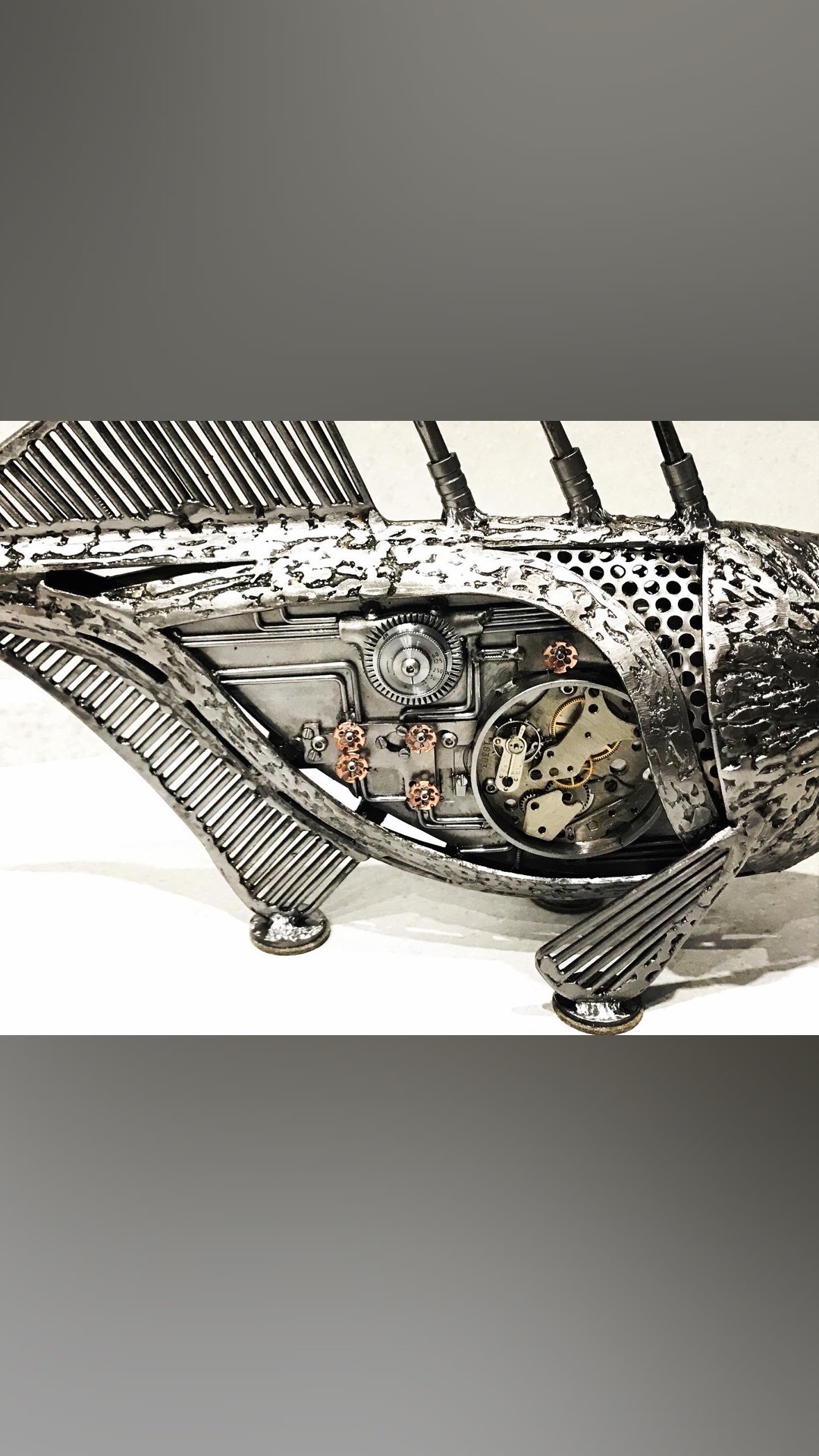 another fish - My, A fish, Welding, Clock, Art welding, Longpost, Needlework with process