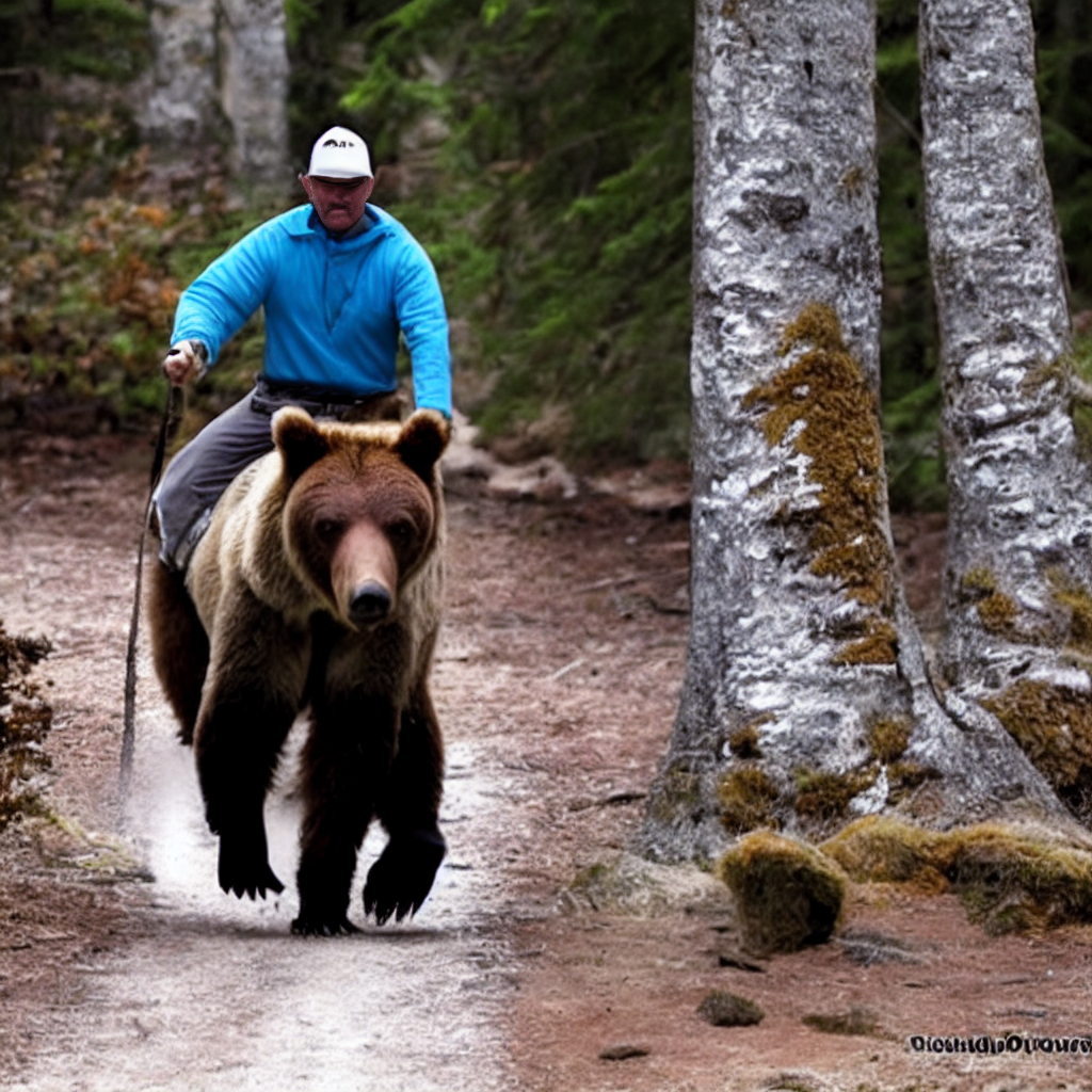 Bear riding, old photo - pikabu.monster