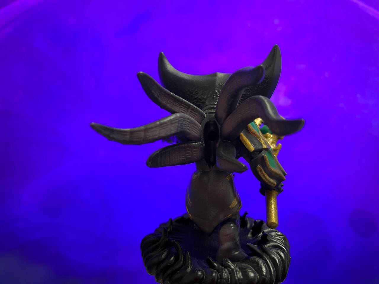 Models: Souvenir DOTA2 / DOTA: Faceless Void - Claszian Apostasy (mini) - My, God, Aliens, Esoterics, Apocalypse, Immortality, Layout, Diorama, Models, Games, Steam, Dota, Dota 2, Dota Allstars, Void, Faceless void, Purple, Dark fantasy, Fantastic story, Science fiction, Video, Longpost, Space fiction