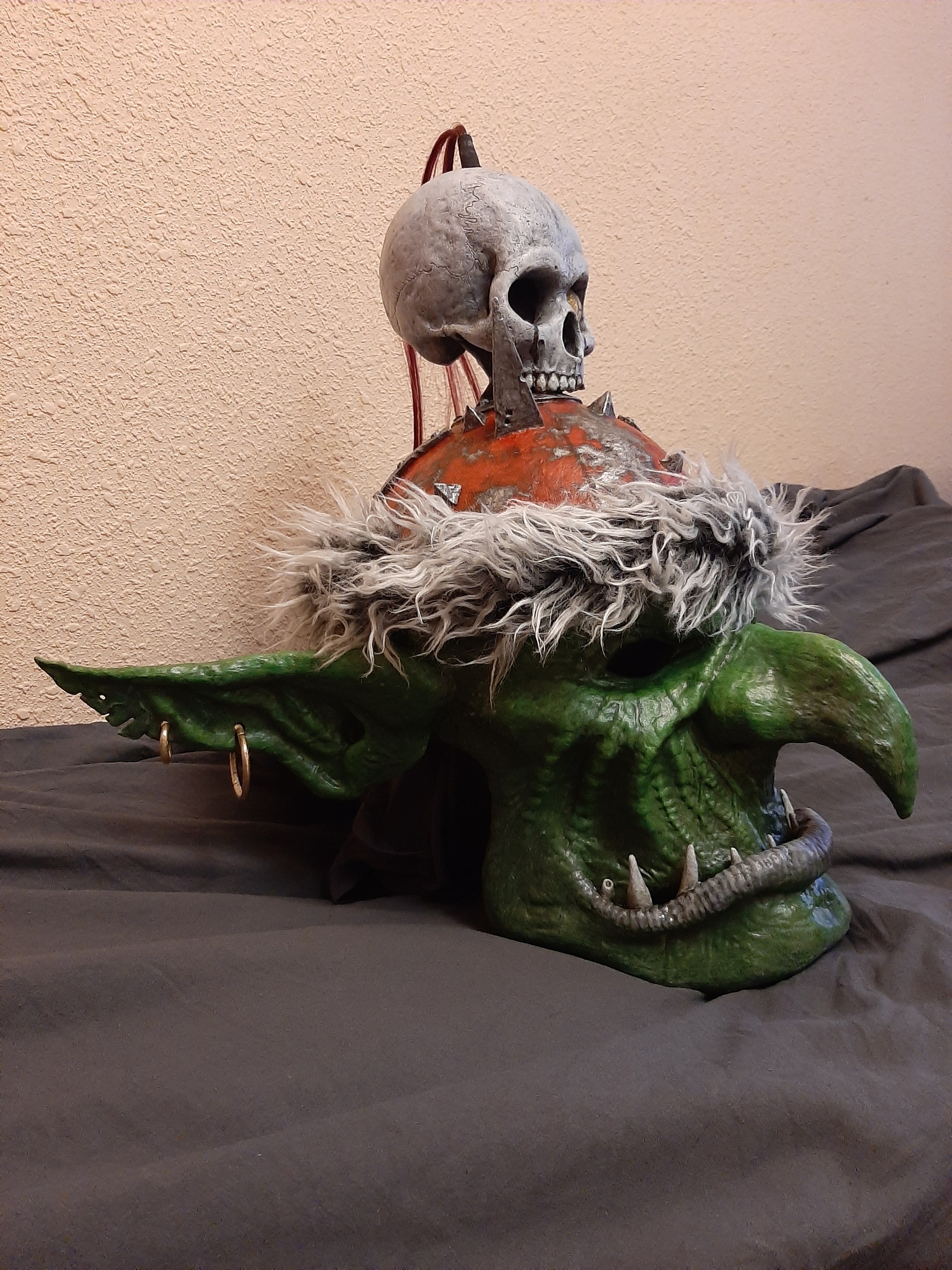 steppe goblin - My, Craft, Cosplay, Handmade, Longpost, Warhammer, Orcs, Warhammer fantasy battles