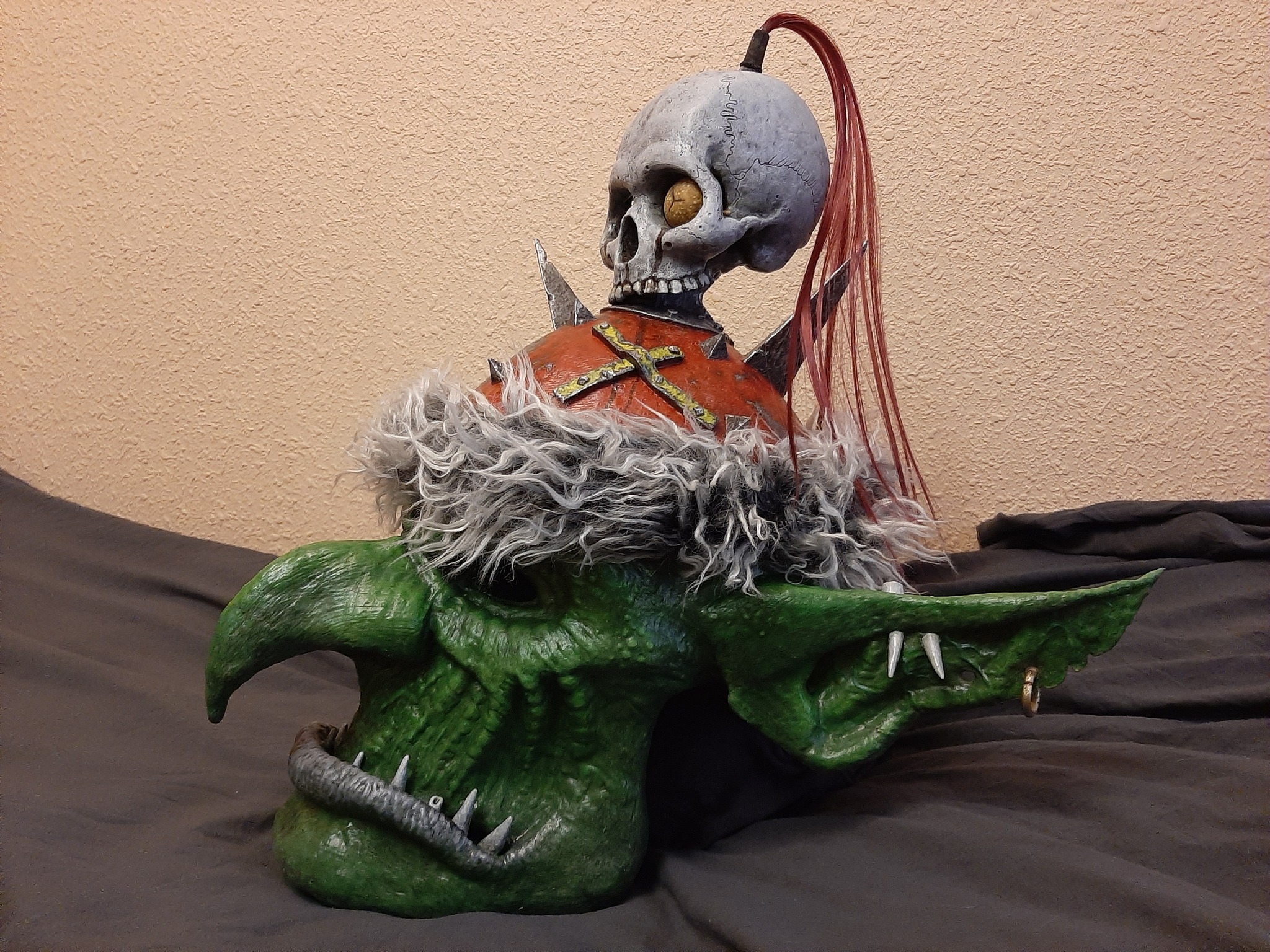 steppe goblin - My, Craft, Cosplay, Handmade, Longpost, Warhammer, Orcs, Warhammer fantasy battles