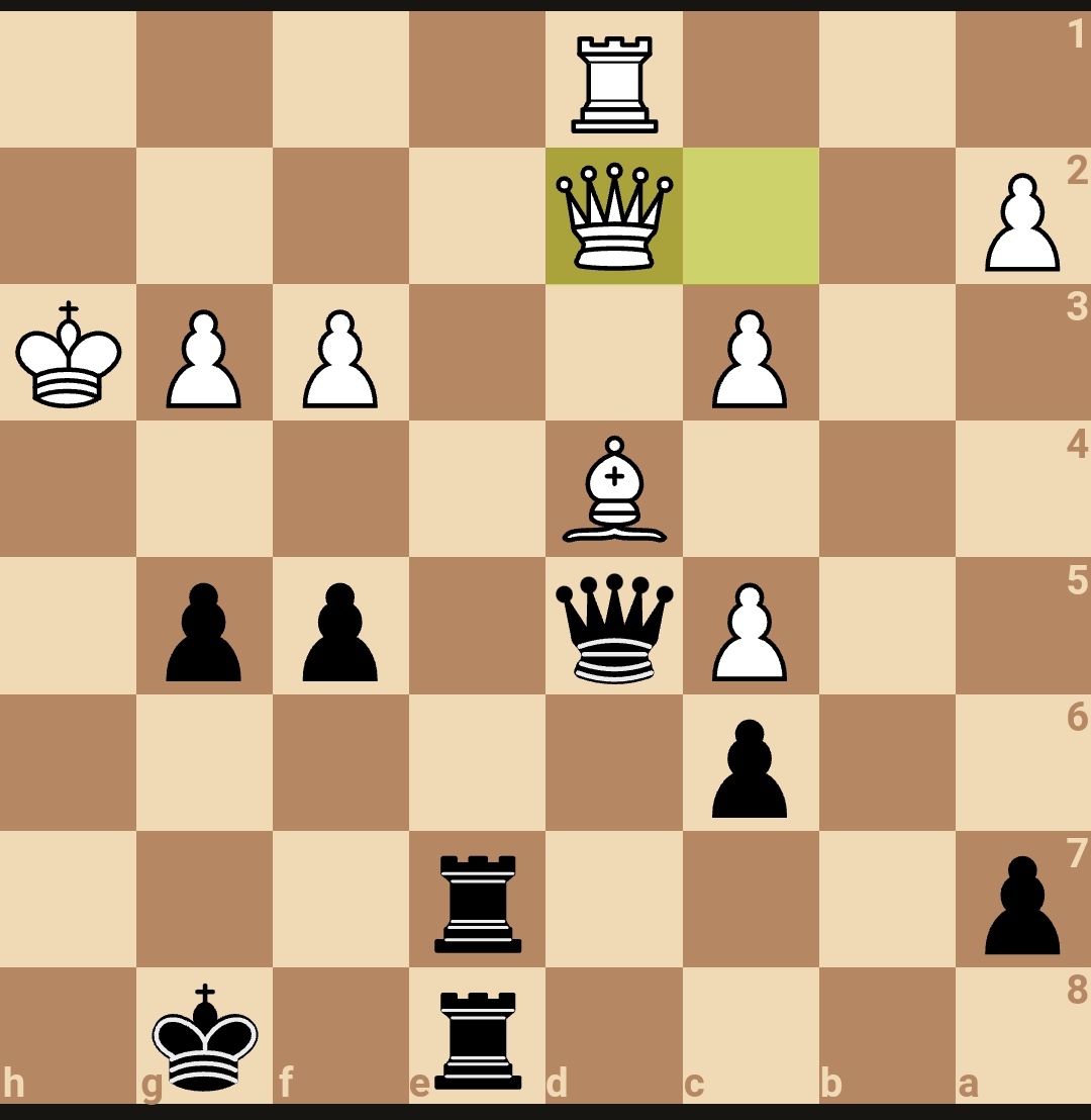 Black's move. Intuitive checkmate made by me in the bulletin. Link to the game below - Chess, Chess blitz