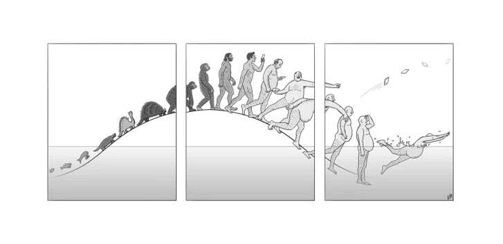 Stages of evolution - Comics, The new yorker, Evolution