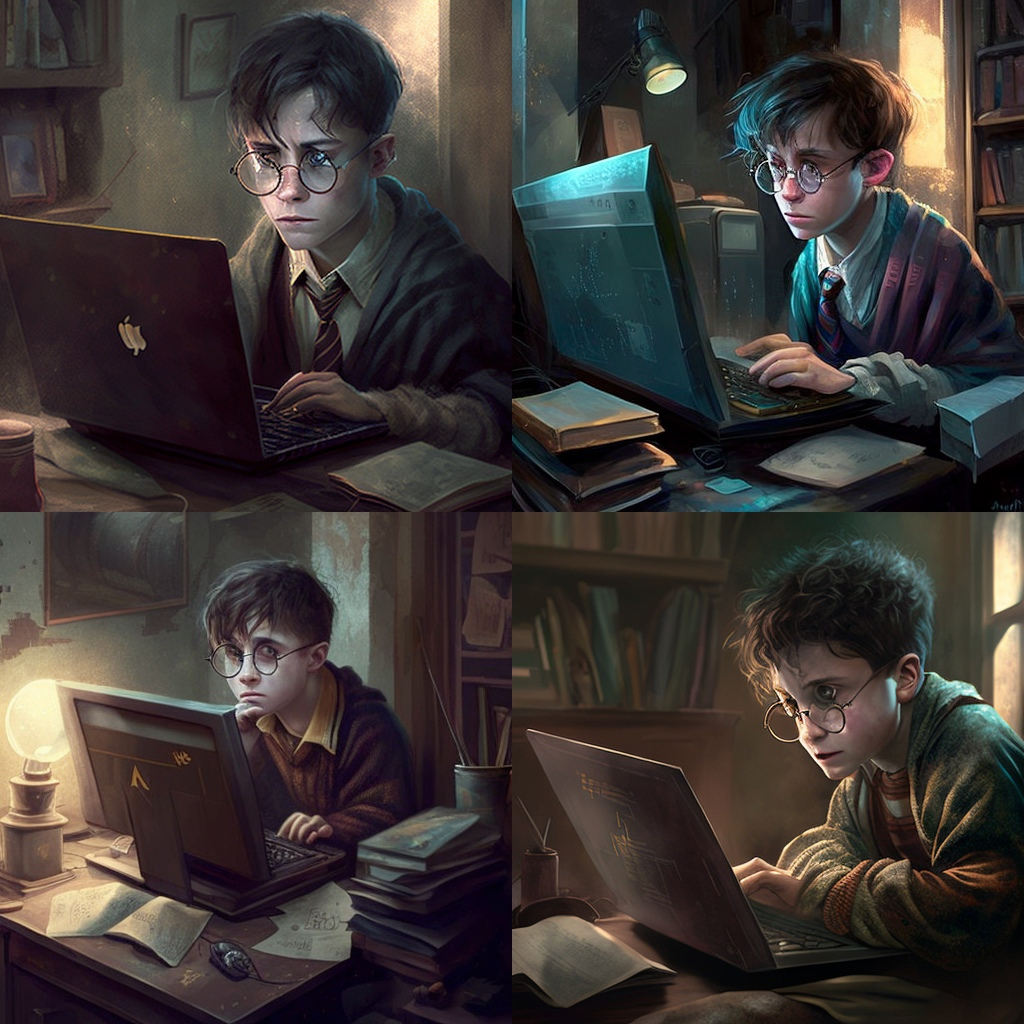 A typical Harry Potter day in Chelyabinsk - My, Harry Potter, Нейронные сети, Midjourney, Mad, Photoshop, Creative, Design, Artificial Intelligence, Digital, Characters (edit), Longpost, Computer graphics