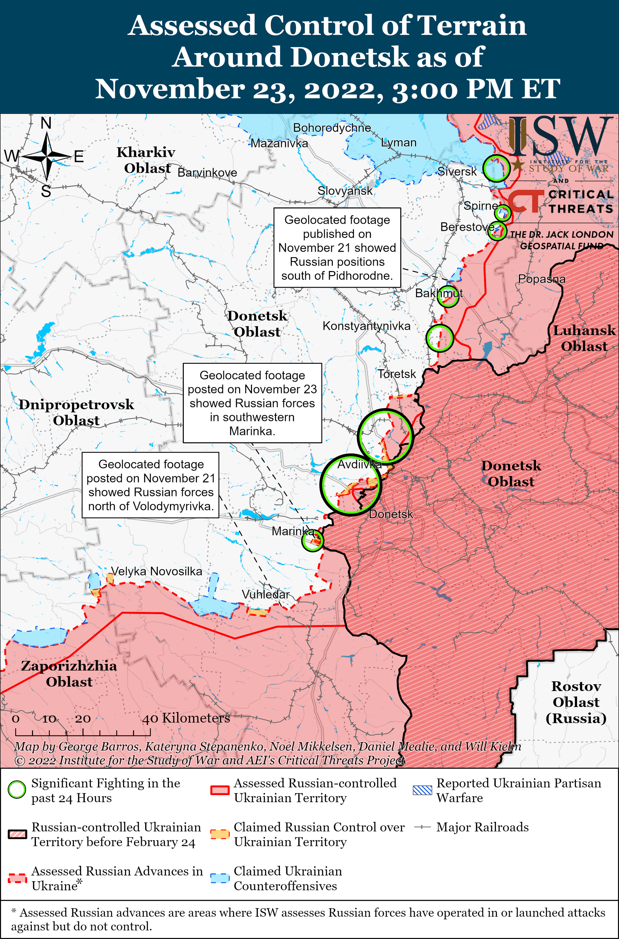 Институт изучения войны: сводка от 23 ноября 2022 года | Пикабу