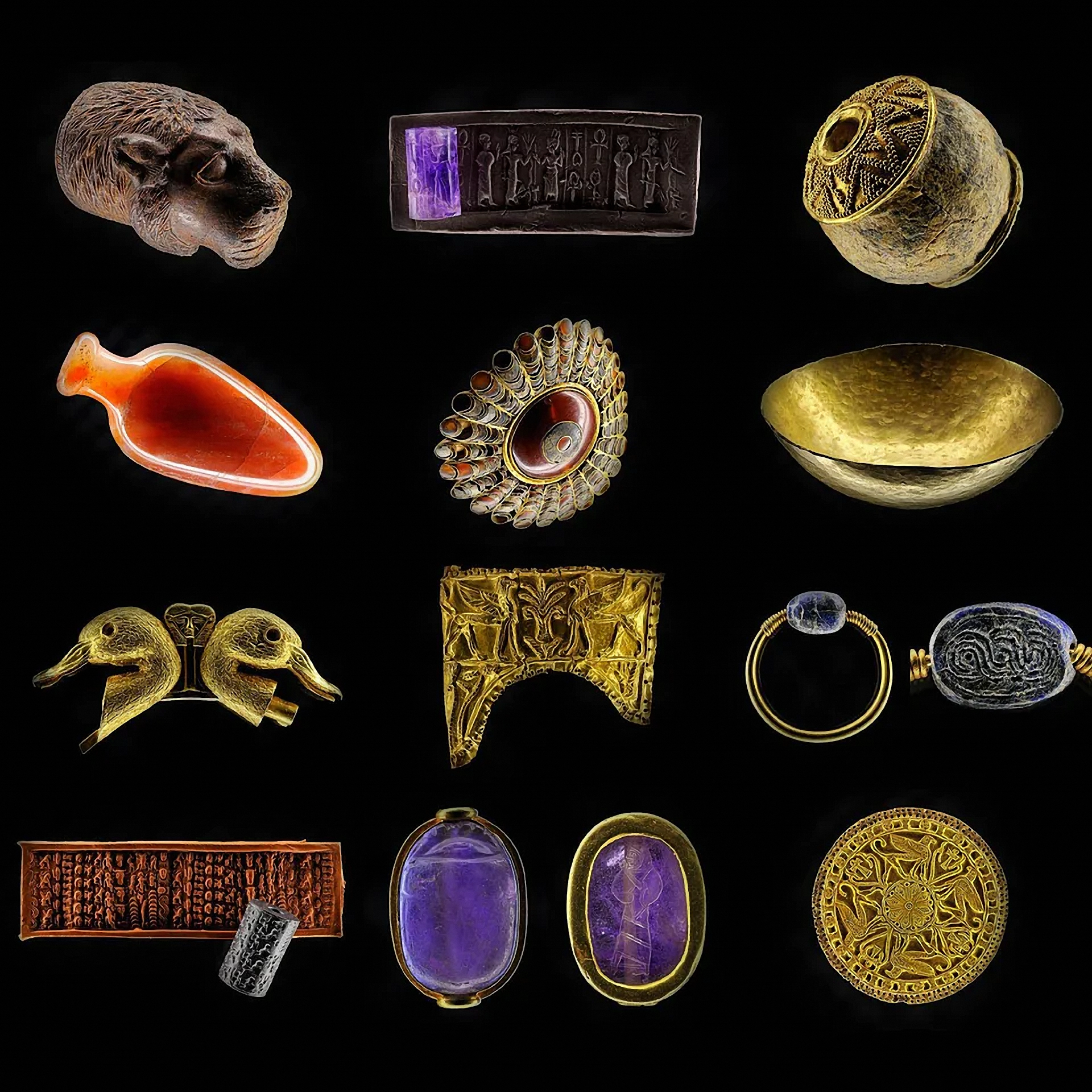 Treasures of ancient kings from the tomb in the Syrian city of Qatna - My, Story, Museum, Ancient world, Bronze Age, Ancient artifacts, Syria, Longpost, Archeology