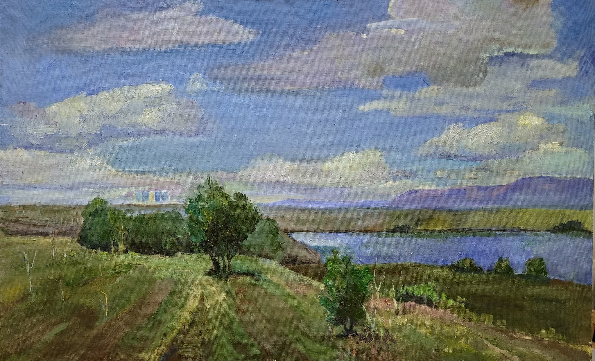 Landscape - My, Painting, Landscape, Oil painting