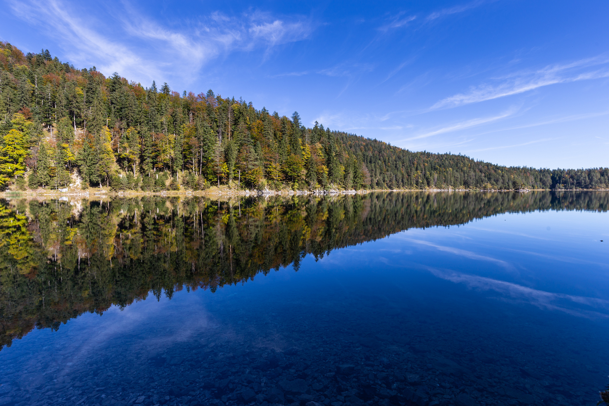 Eibsee. Oberbayern - My, The mountains, Travels, Landscape, Lake, Alps, Germany, Zugspitze Peak, Longpost