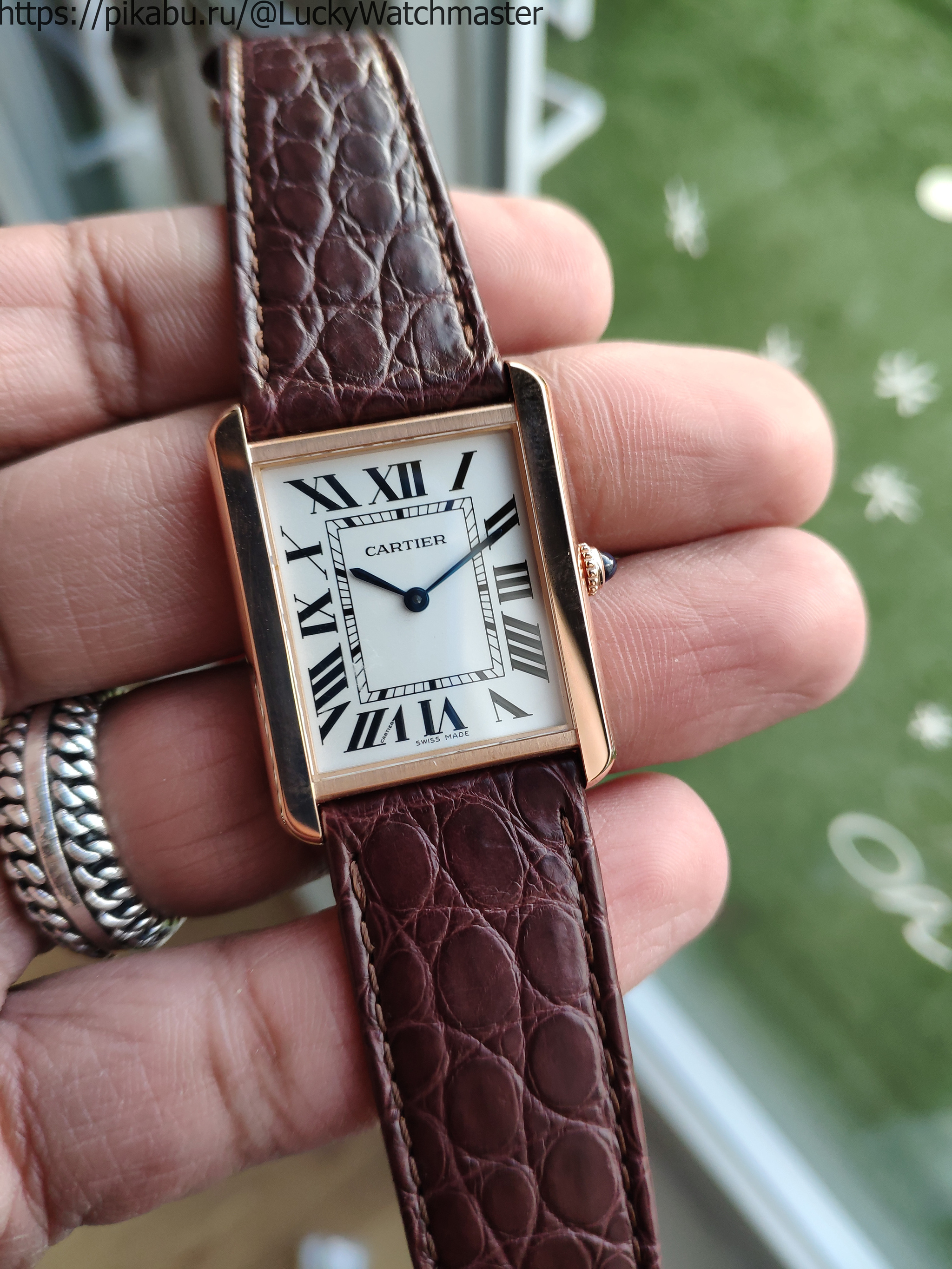 A small review of the pop replica watches Cartier Tank Solo - My, Clock, Replica, Copy, Longpost, Wrist Watch