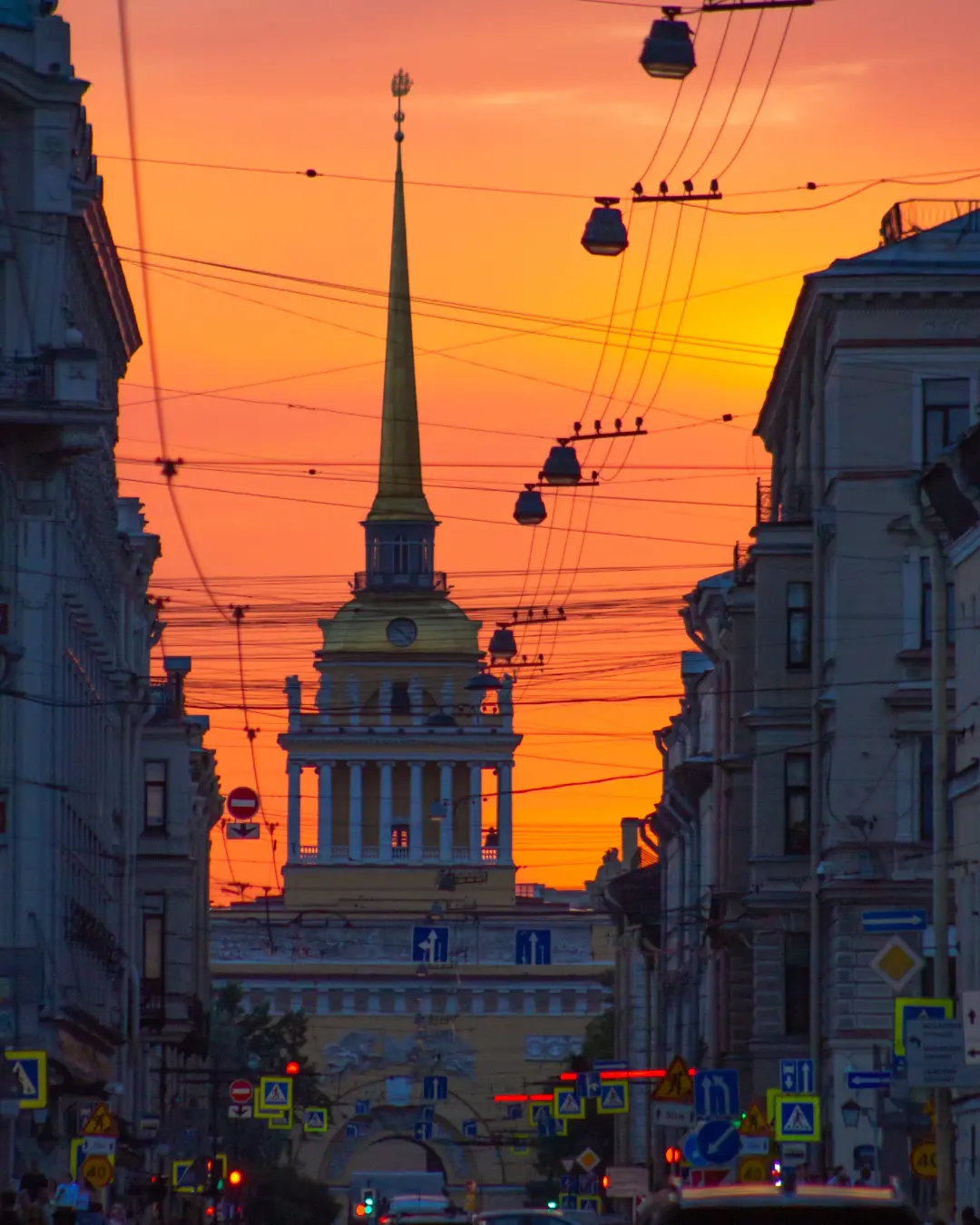 Sunset Petersburg - My, The photo, Bronze Horseman, Kunstkamera, Admiralty, Sunset, Longpost