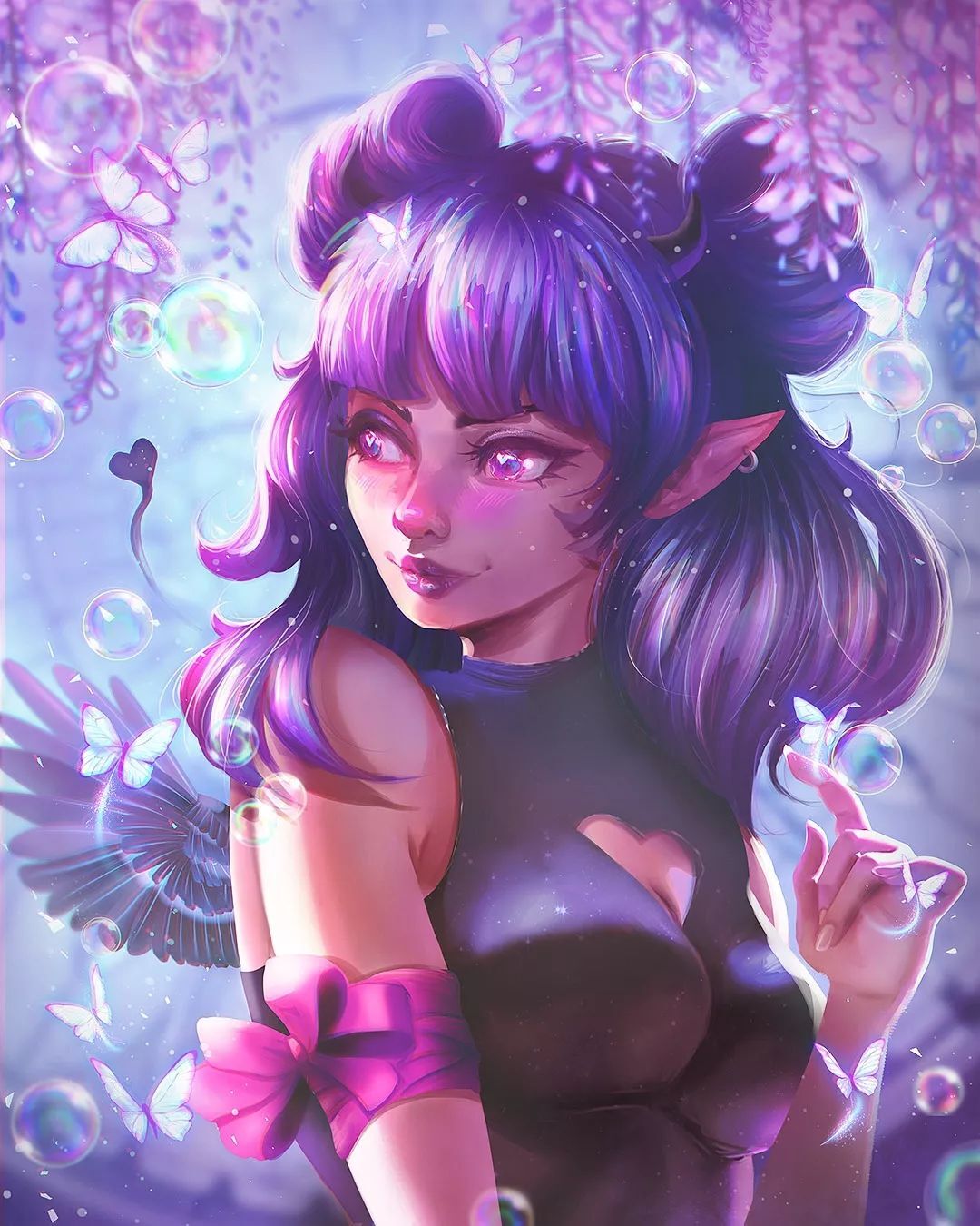 Works by artist Seiorai - Art, 2D, Fantasy, Jinx, Cyberpunk, Cyberpunk: Edgerunners, Rebecca (Edgerunners), Longpost