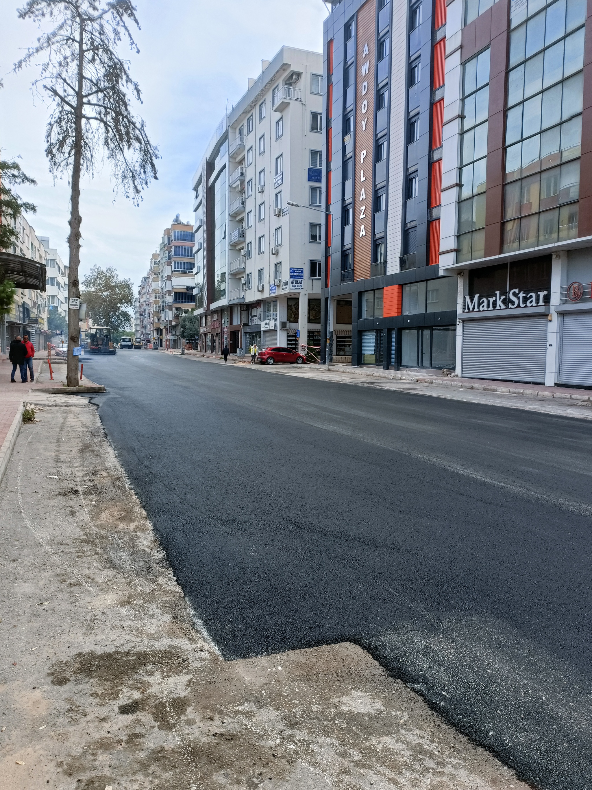 How is asphalt laid in a day in Turkey? - My, Vacation, Turkey, Asphalt, Asphalt laying, Antalya