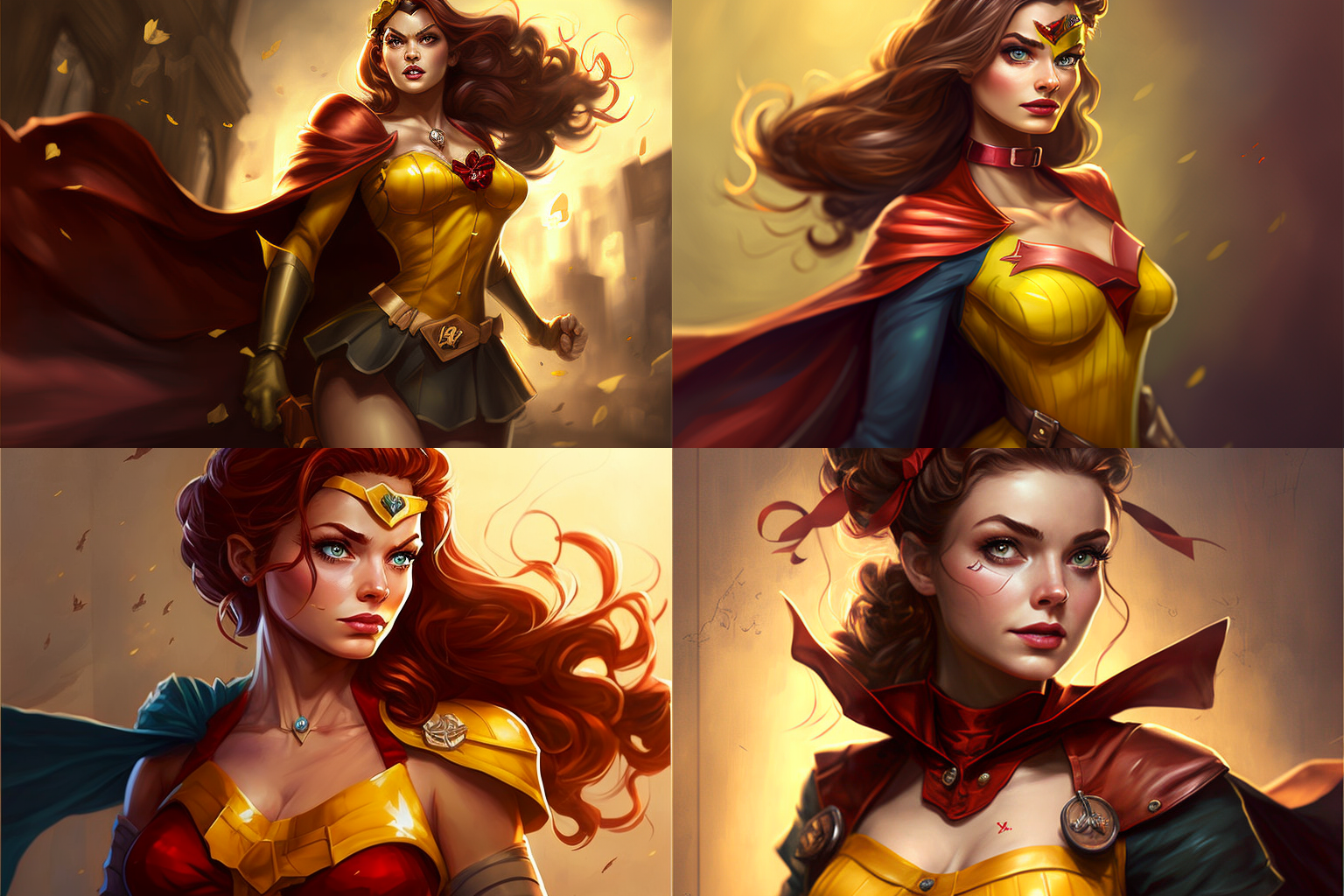 Disney princesses are superheroes - Midjourney, Нейронные сети, Disney princesses, Art, Superheroes, Artificial Intelligence, Longpost