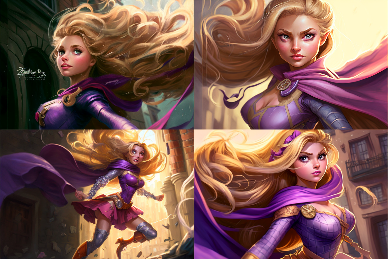 Disney princesses are superheroes - Midjourney, Нейронные сети, Disney princesses, Art, Superheroes, Artificial Intelligence, Longpost