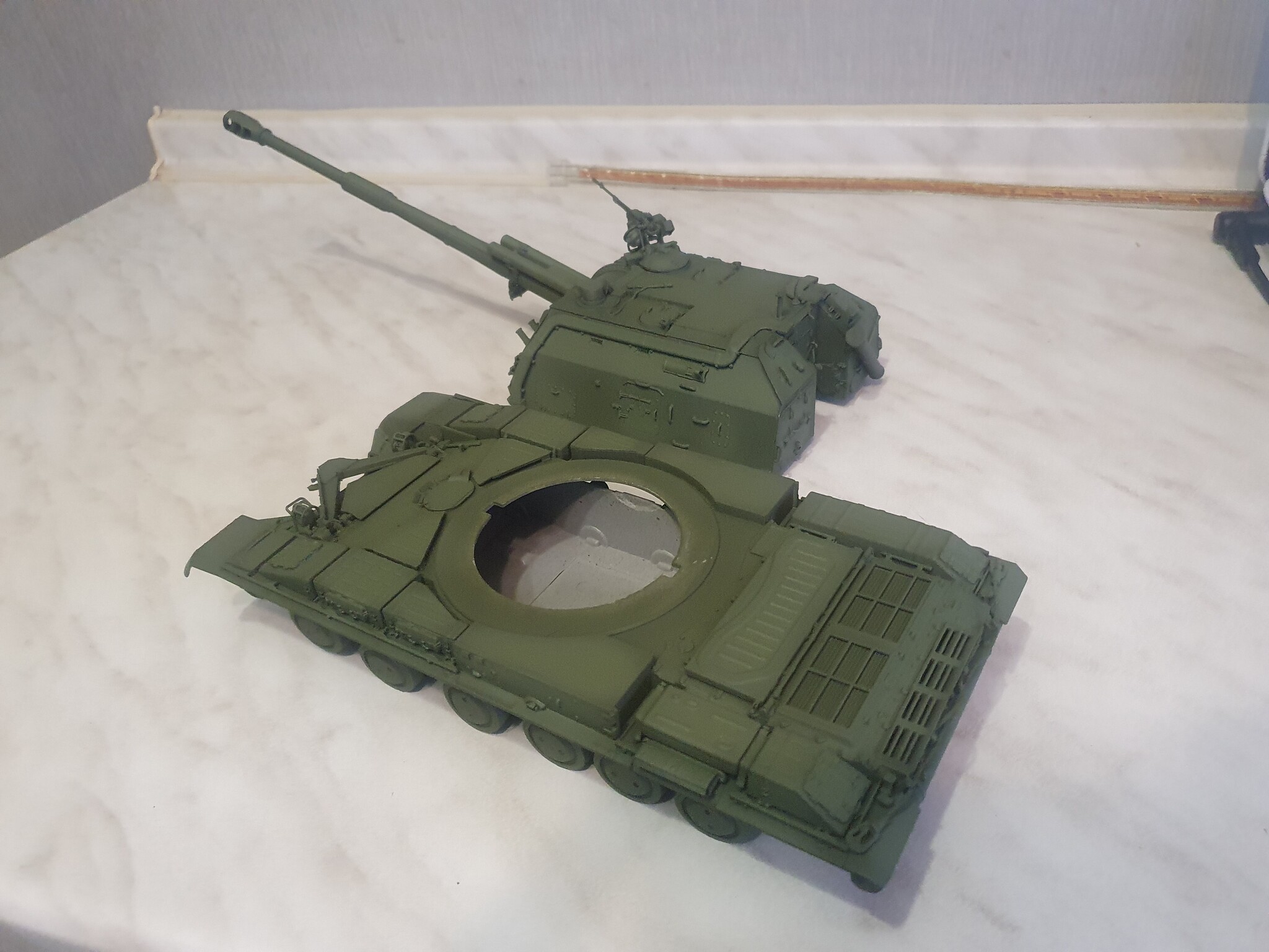 My second model - My, Scale 1:35, Msta-s, Rukozhop, Modeling, Airbrush, Longpost