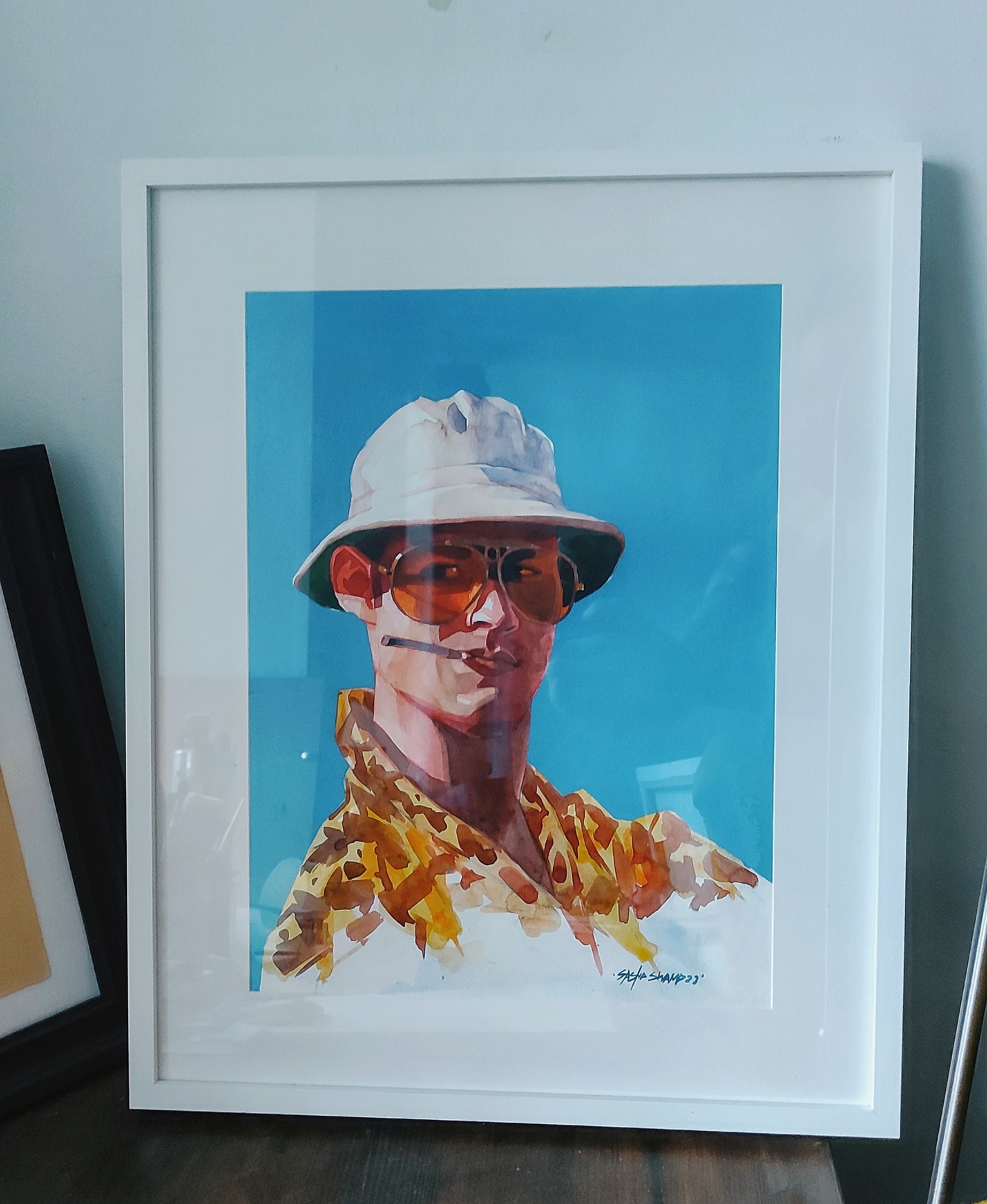 Raul Duke - My, Raoul Duke, Hunter Thompson, Watercolor, Portrait