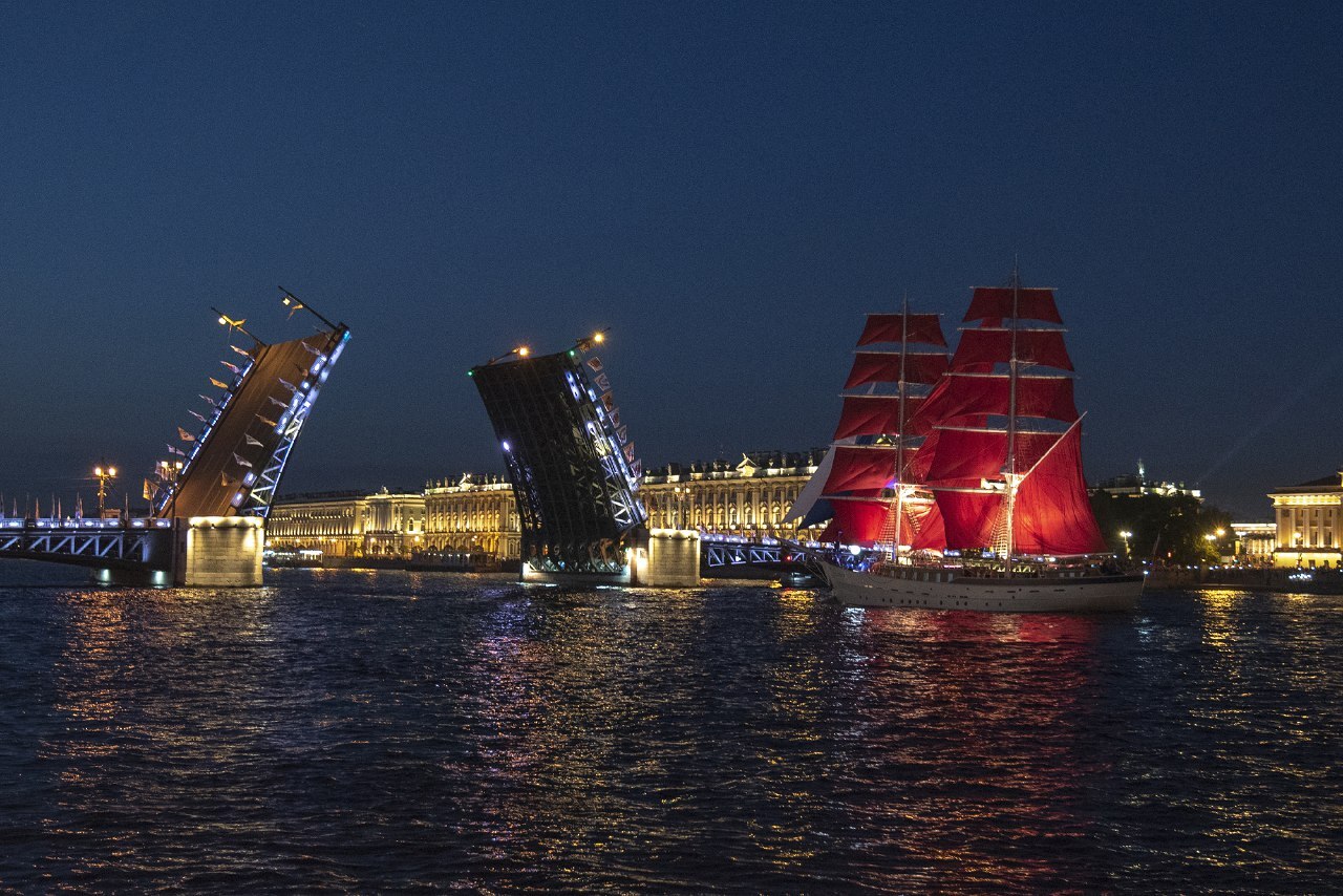 Scarlet Sails - Scarlet Sails, Neva, Saint Petersburg, Summer, The photo, Travel across Russia, Таймлапс, Video, Soundless