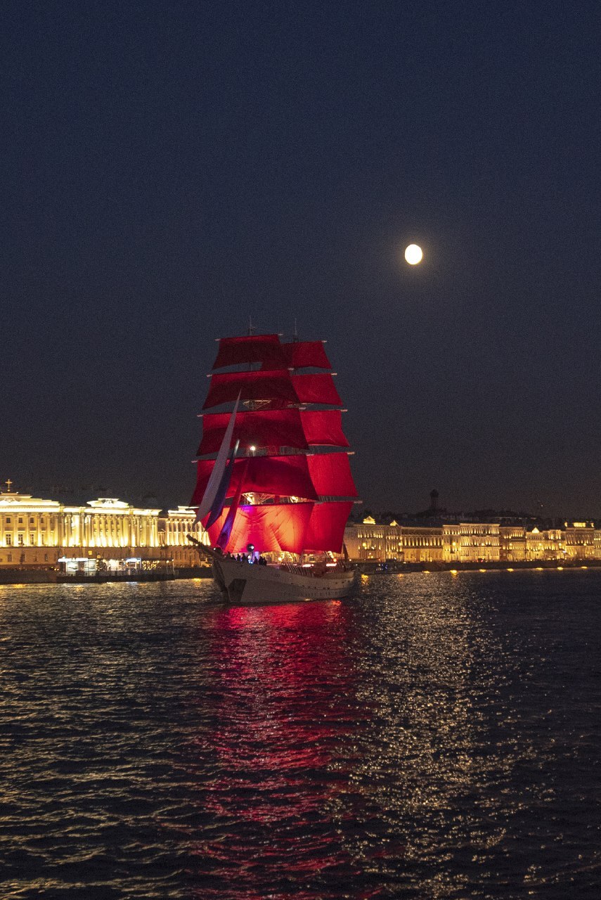 Scarlet Sails - Scarlet Sails, Neva, Saint Petersburg, Summer, The photo, Travel across Russia, Таймлапс, Video, Soundless