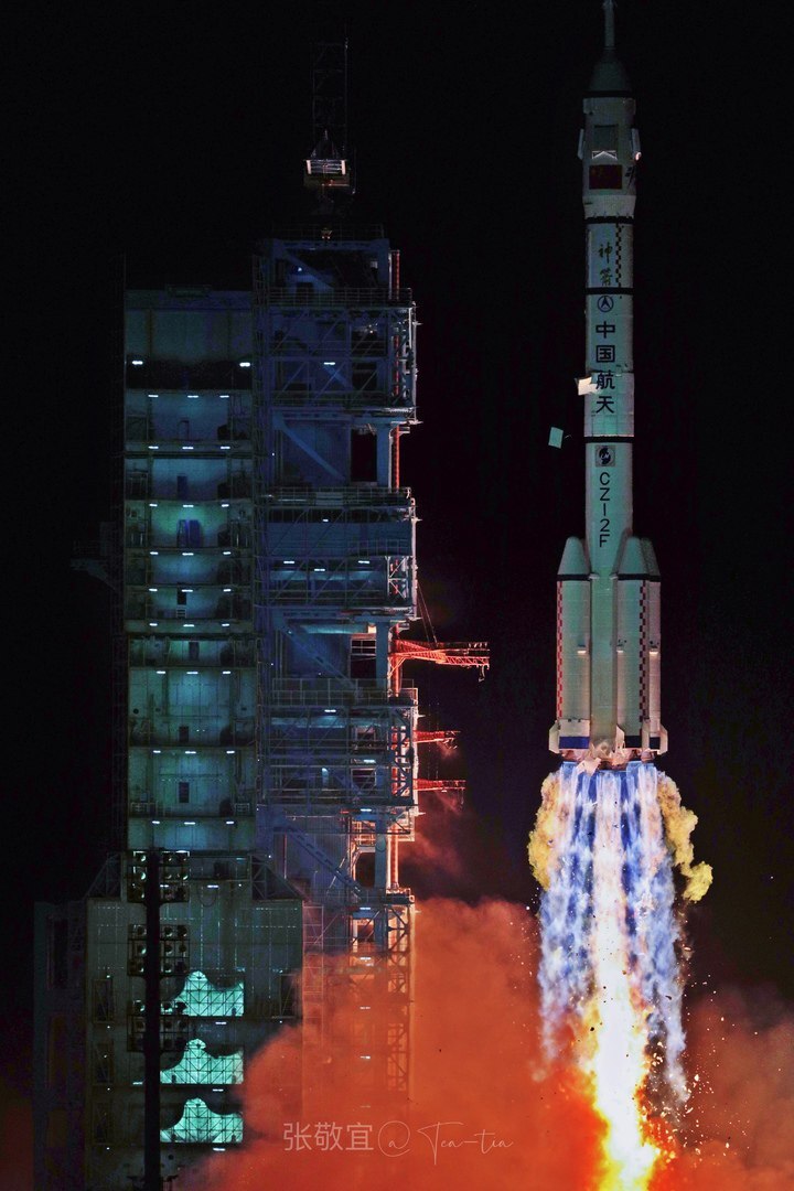 Beautiful launch photo of Shenzhou -15 - China, Manned spacecraft, Rocket launch, Longpost