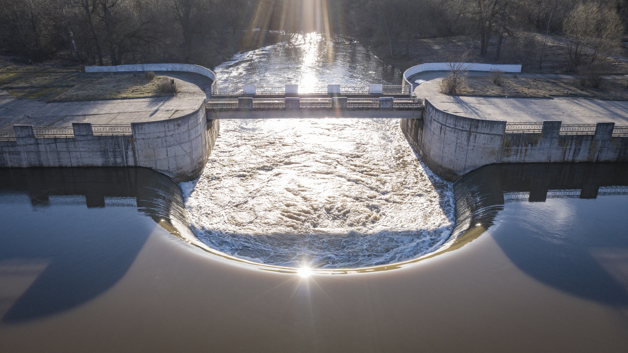 Yaropolets HPP - My, Drone, Quadcopter, Aerial photography, The photo, Waterfall, Hydroelectric power station, Yaropolets, Video, Longpost