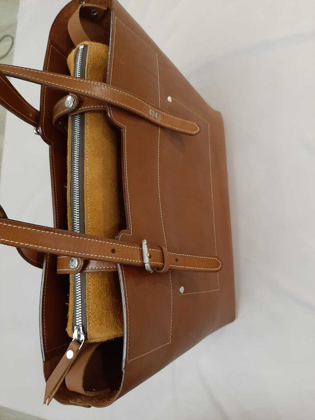 Leather everyday bag - My, Natural leather, Needlework without process, Leather, Accessories, Handmade, Сумка, Sewing, Longpost