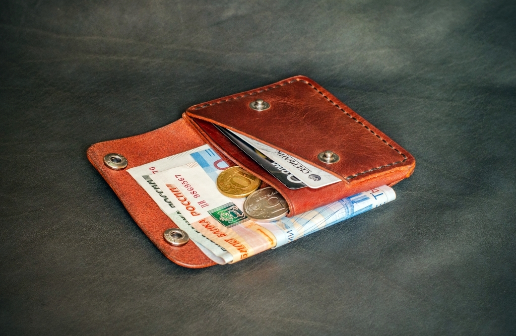 mini wallet - My, Leather products, Leather, Accessories, Handmade, Longpost