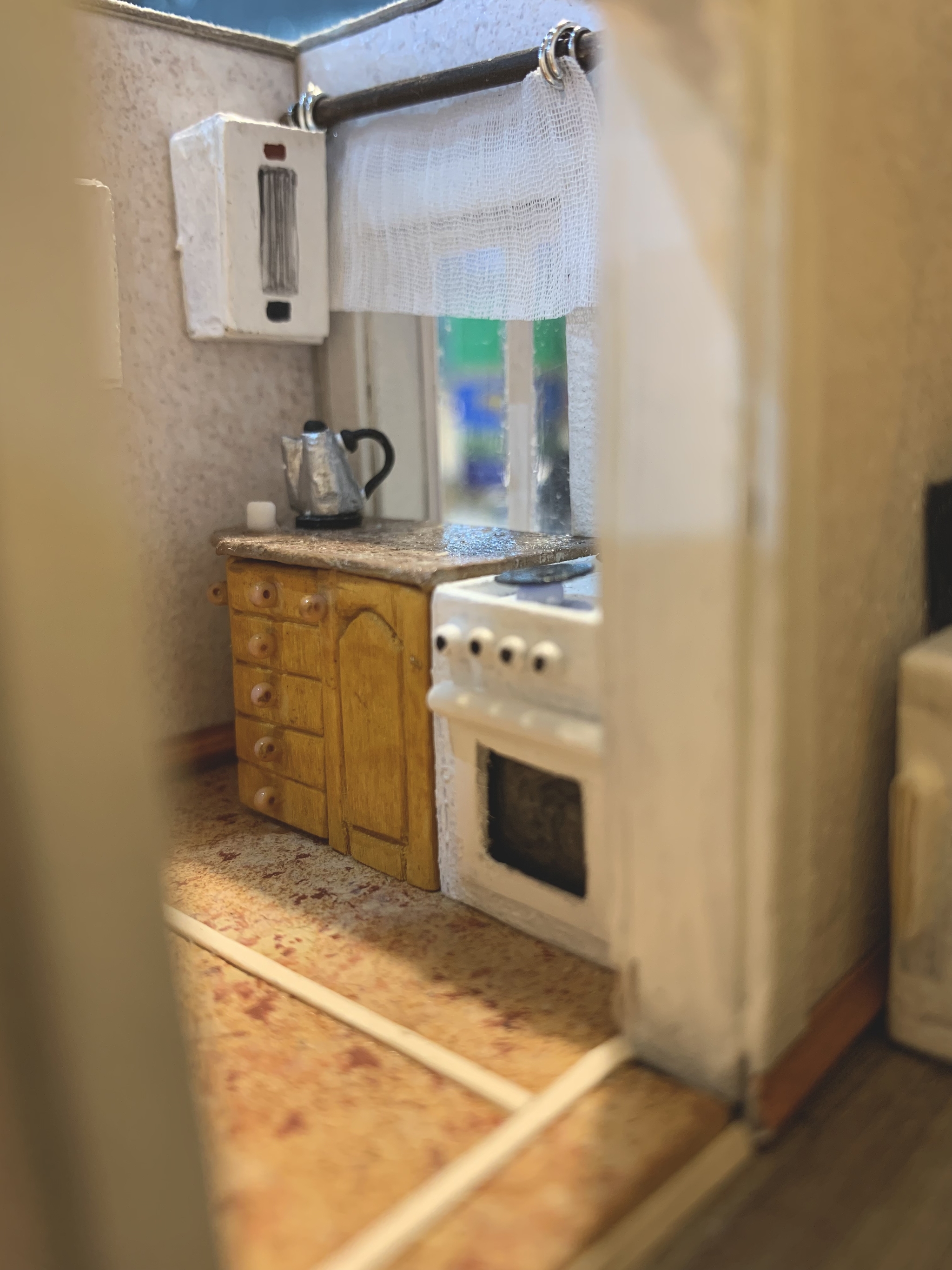 small house - My, Layout, House, Memory, Presents, Creation, Longpost, Miniature, The photo