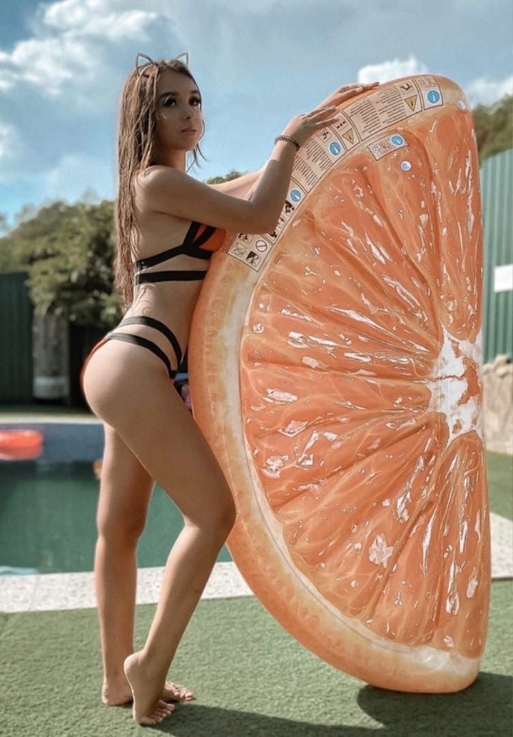 orange - Girls, The photo, Long hair, Summer, Orange